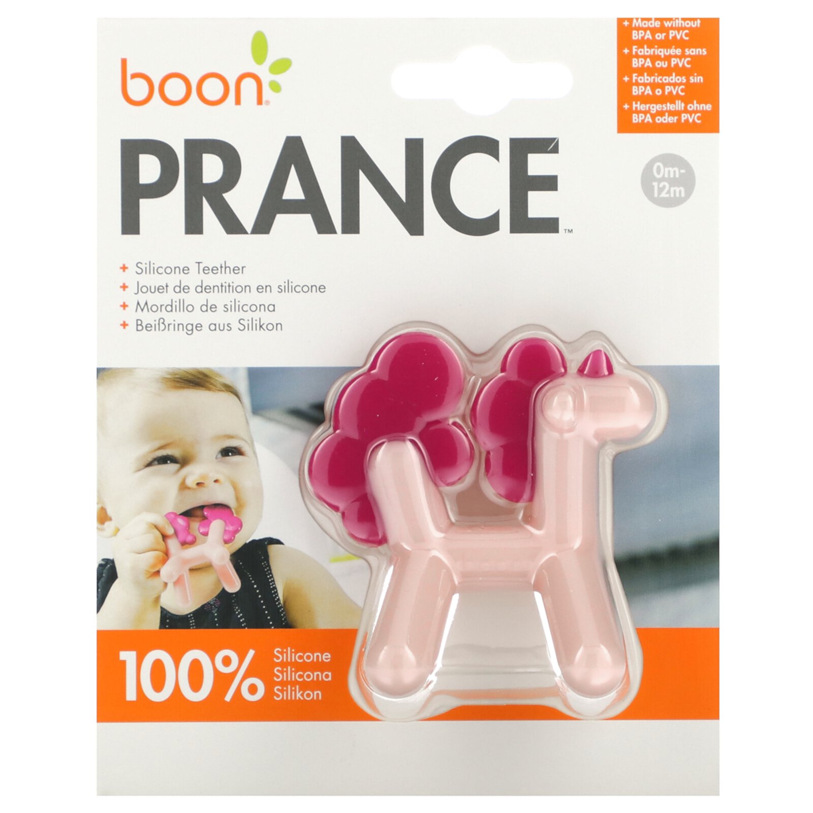 Boon Silicone Teether, Prance Unicorn Boon