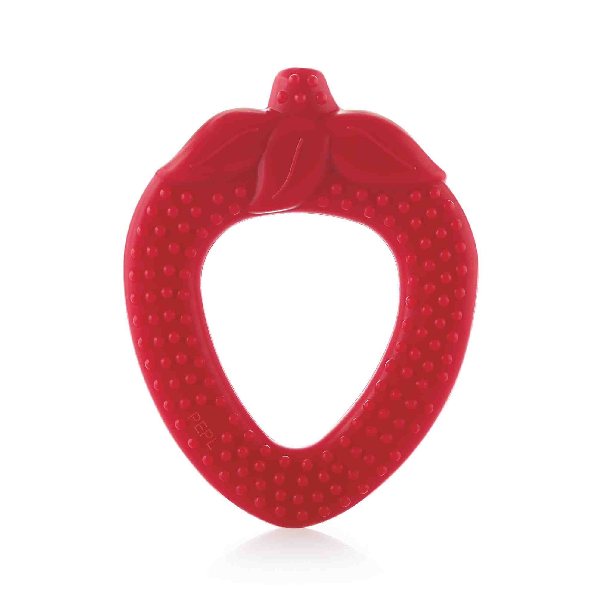 BeeBaby Infant silicone teether Strawberry -Red BeeBaby