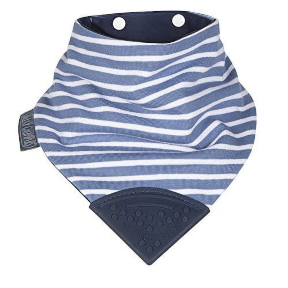 Cheeky Chompers Neckerchew Teething Bib in Preppy Stripes Cheeky Chompers