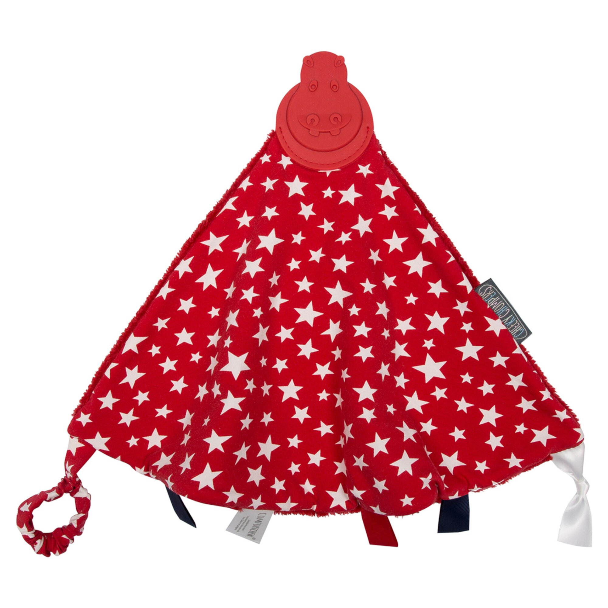 Cheeky Chompers Comfortchew Teething Blanket in Red Stars Cheeky Chompers