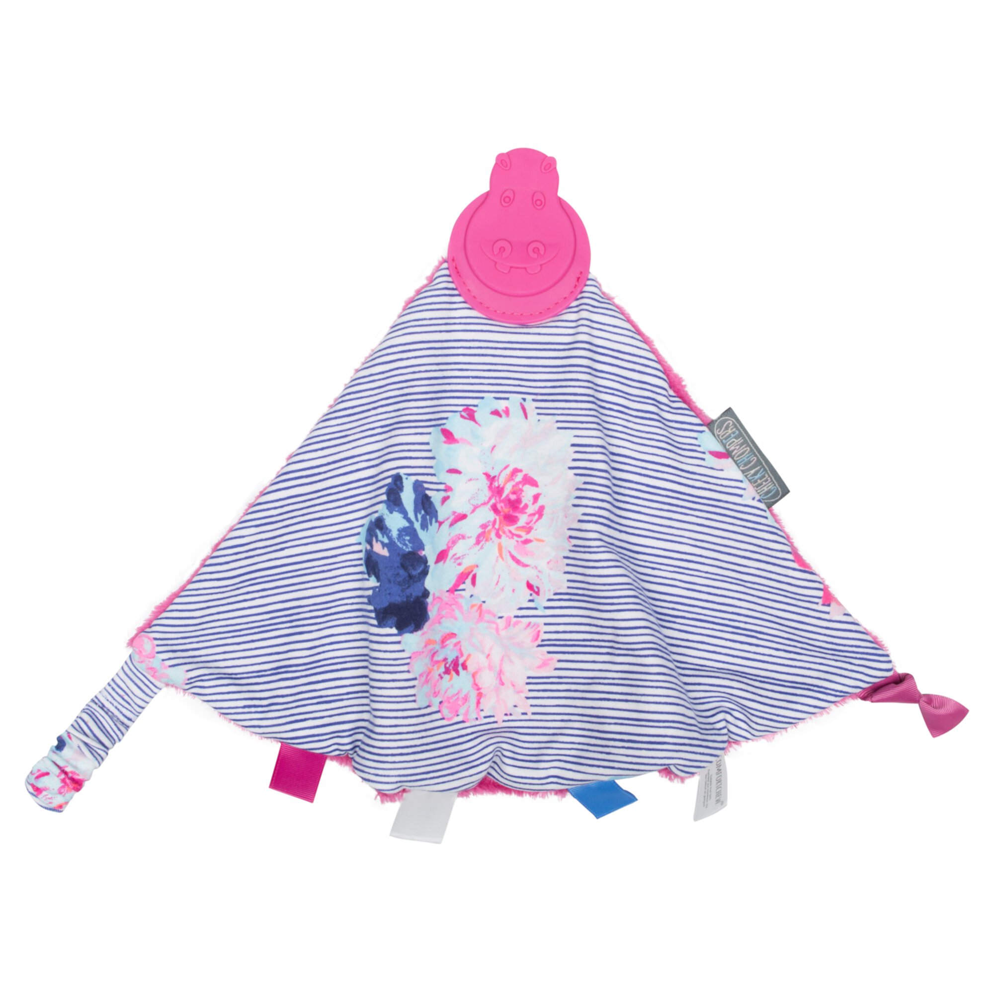 Cheeky Chompers Comfortchew Teething Blanket in Floral Stripe by Joules Designs Cheeky Chompers