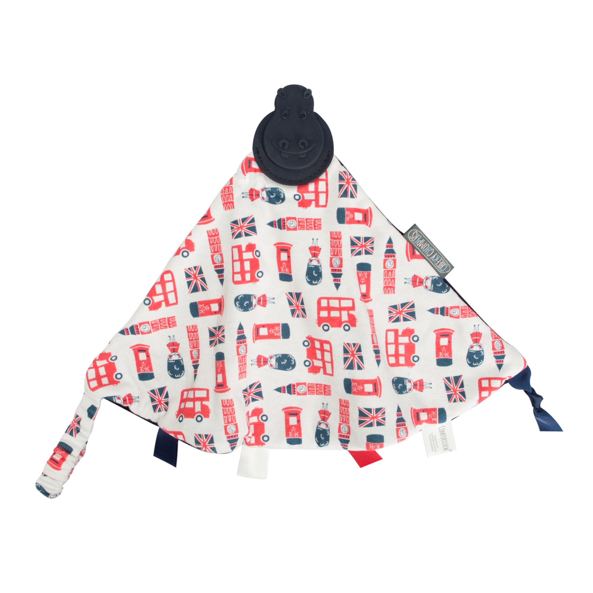 Cheeky Chompers Comfortchew Teething Blanket in London Town Cheeky Chompers