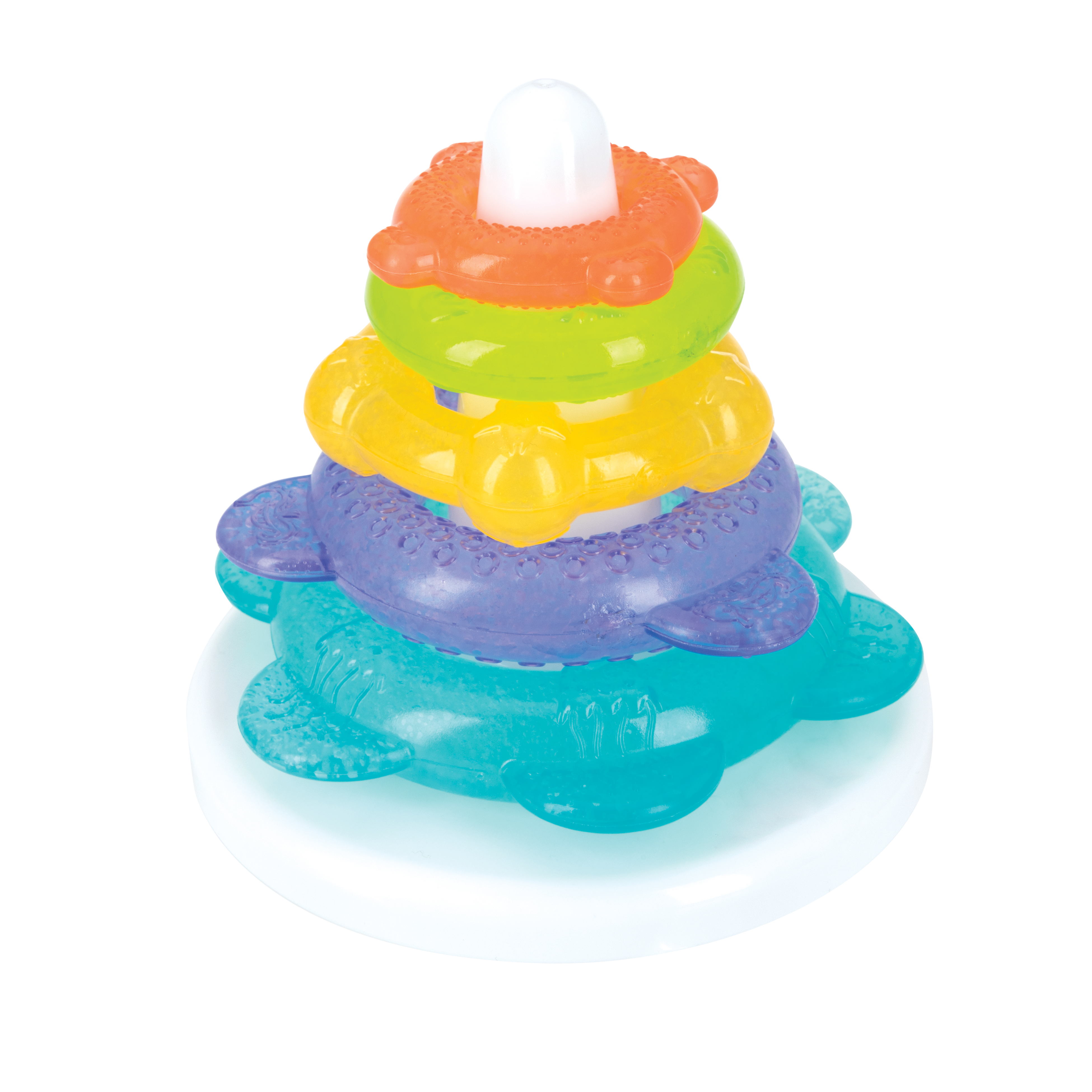 Nuby IcyBite Teether Tower with Gel Filled Rings NUBY