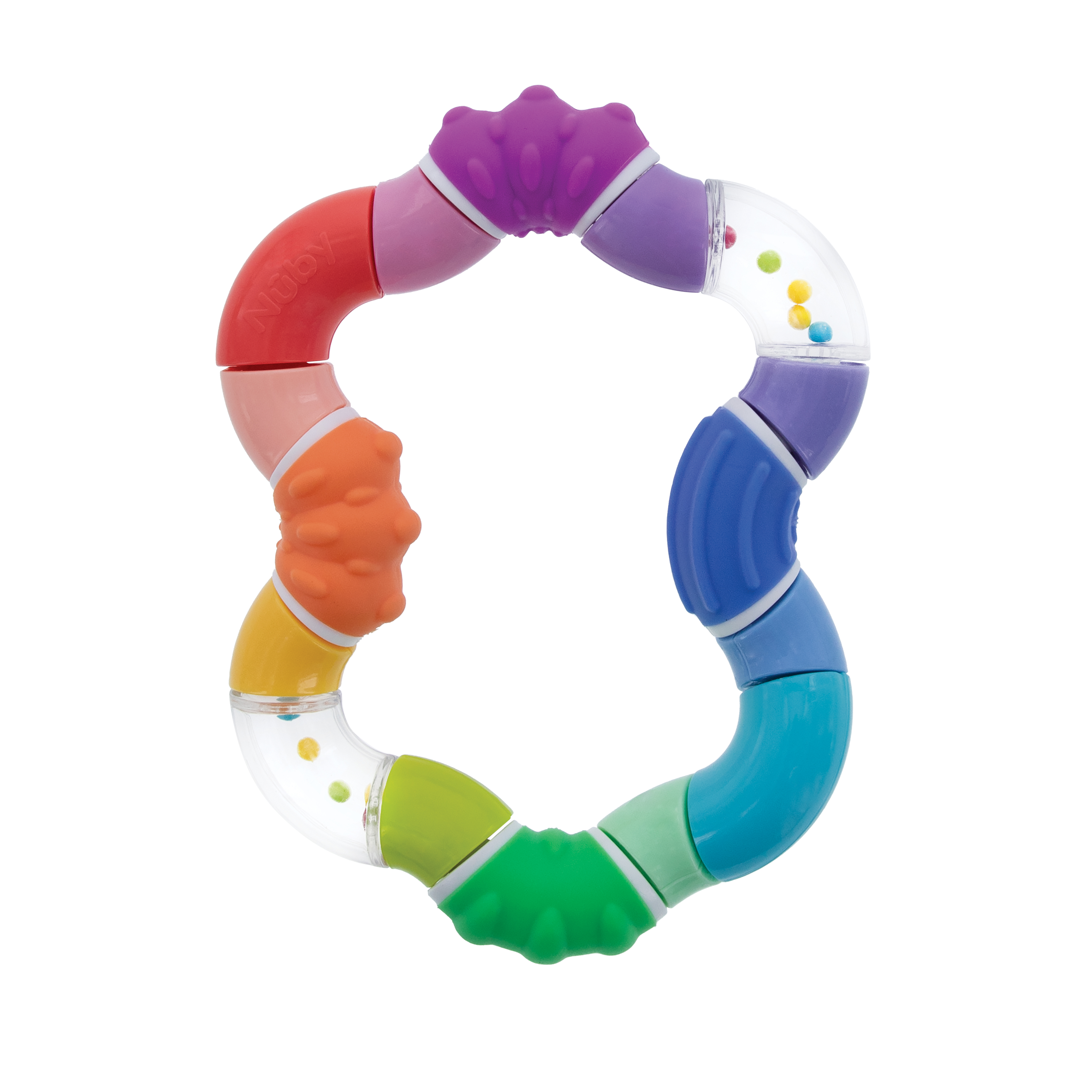 Nuby Twista Teether Toy for Babies and Infants, Multicolor Design NUBY