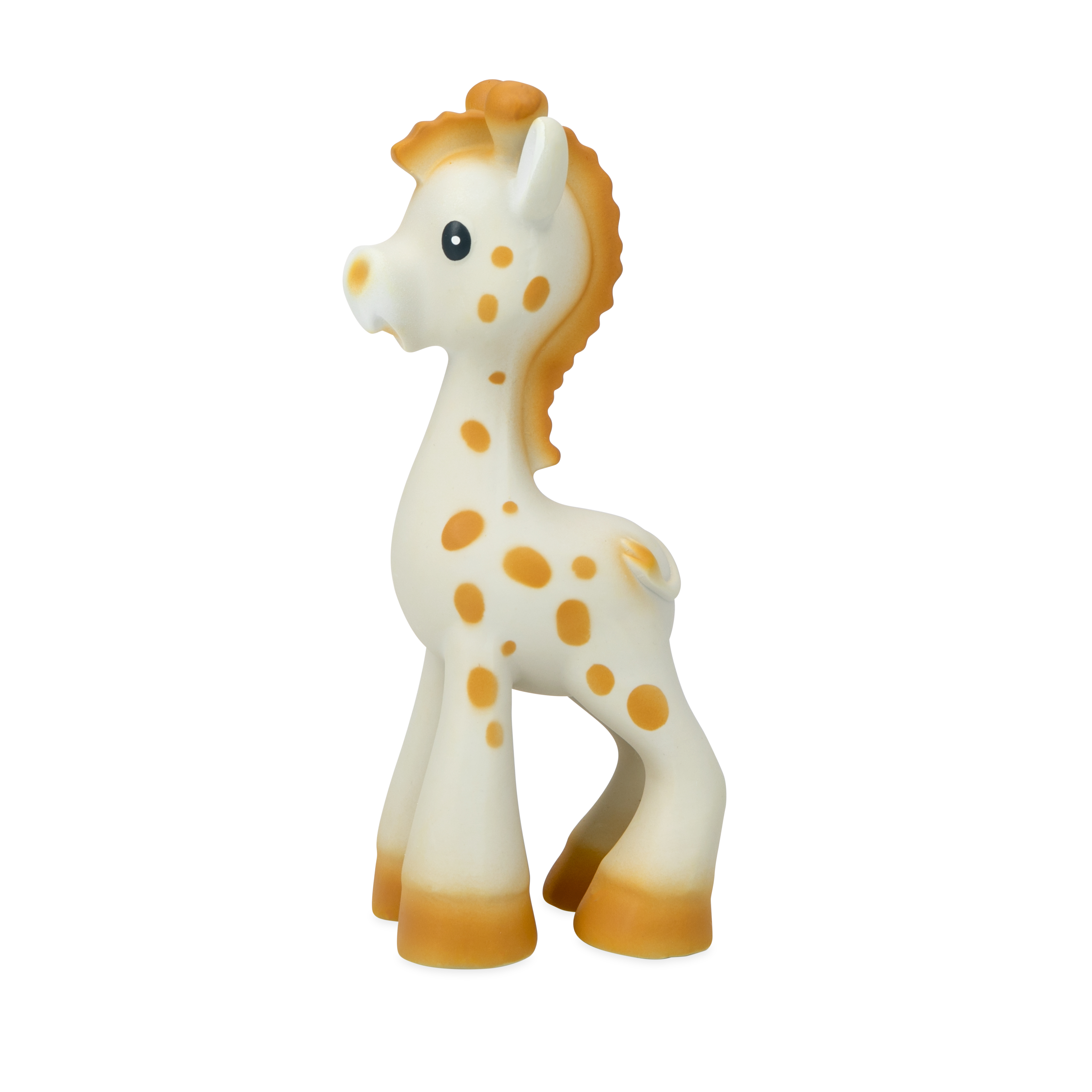 Nuby Jackie the Giraffe Natural Rubber Teether for Babies, Yellow Infant Teething Toy Dr. Talbot's