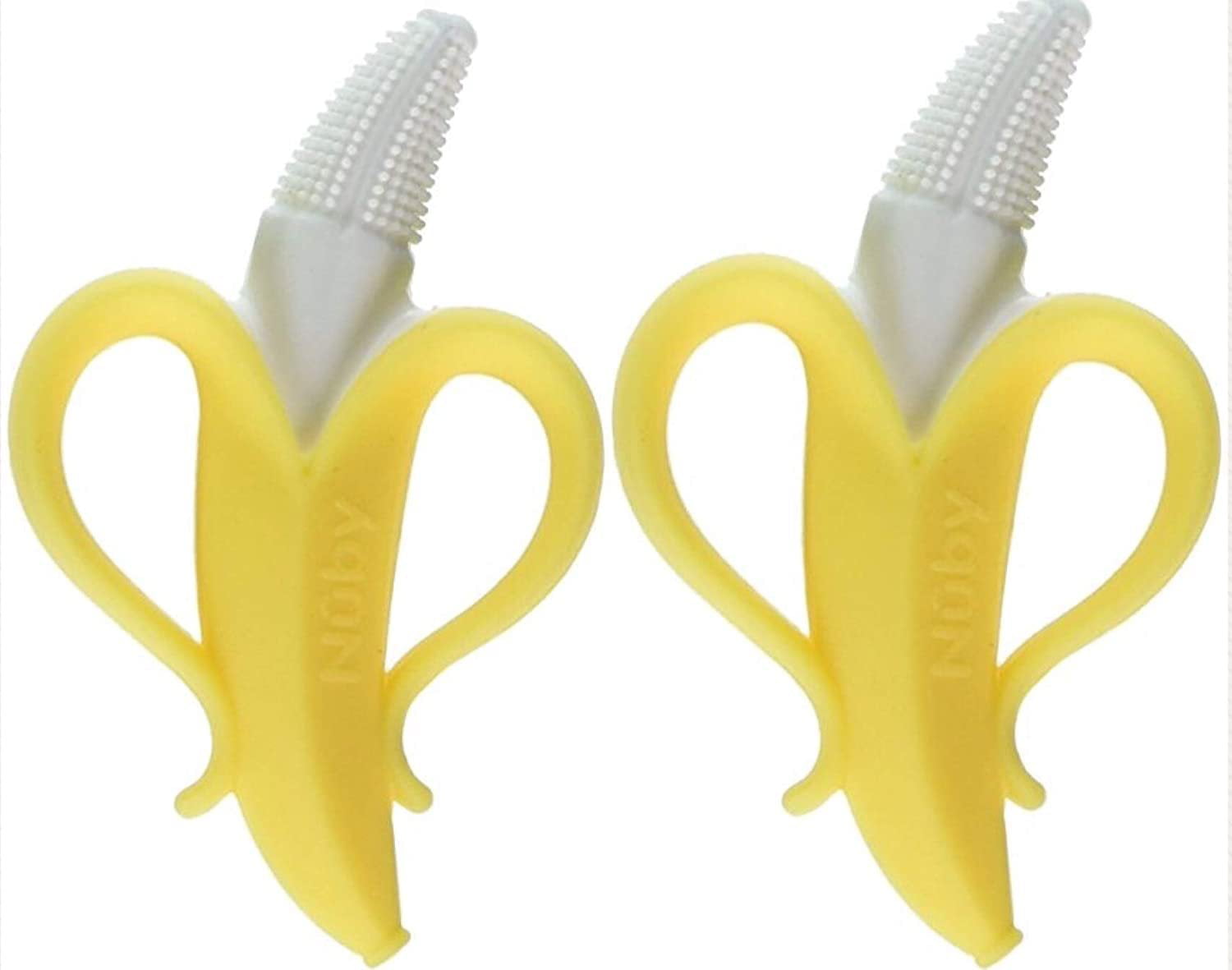 Nuby Nananubs Banana Massaging Toothbrush 2 Count NUBY