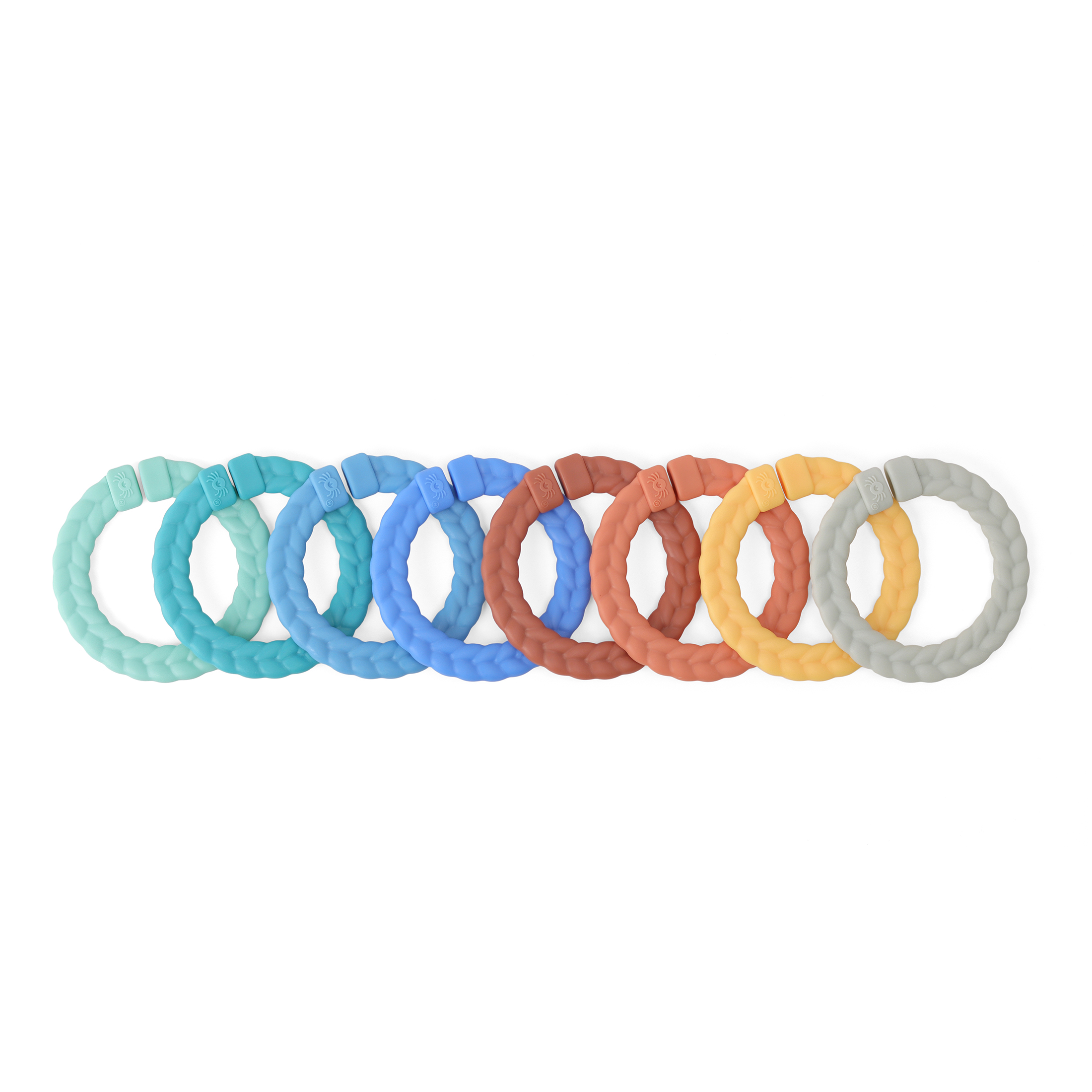 Itzy Ritzy Unisex Linking Ring Teether Set - Desert Multi Color Itzy Ritzy