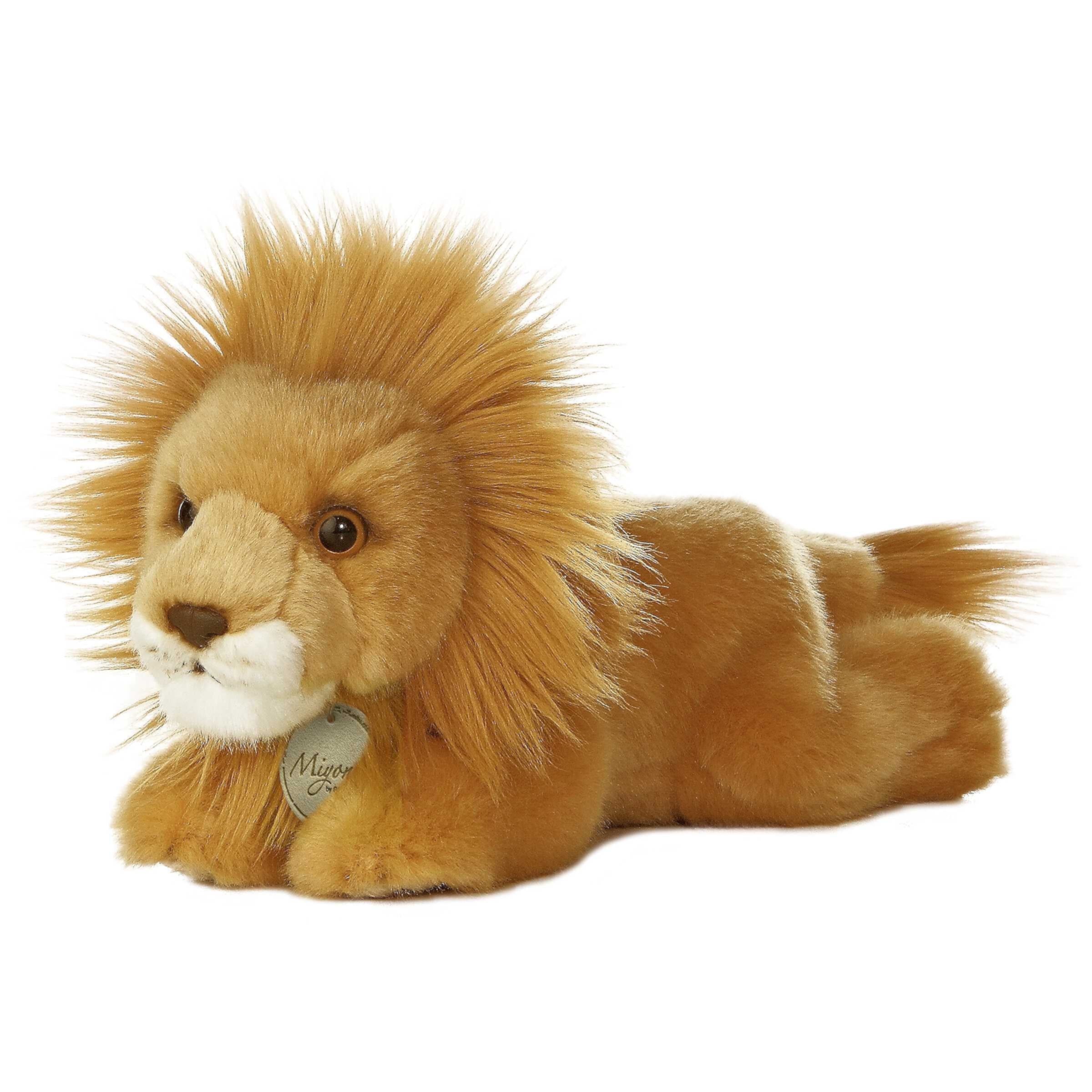 Aurora - Small Brown Miyoni - 8" Lion - Realistic Stuffed Animal Aurora