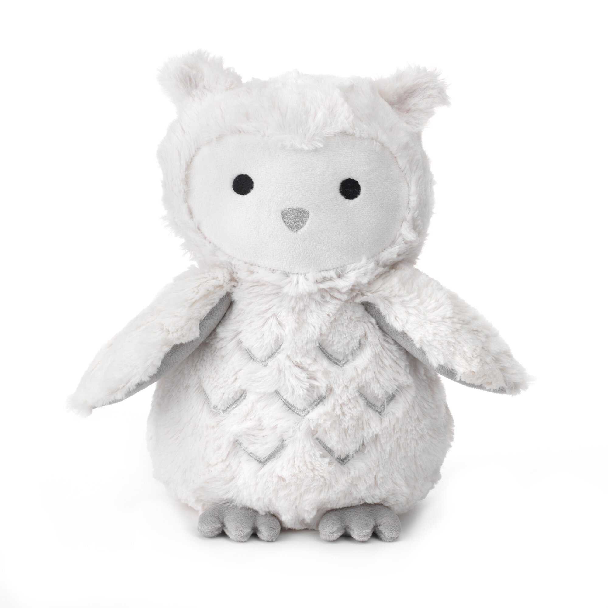 Lambs & Ivy Luna White/Gray Plush Owl Stuffed Animal - Luna Lambs & Ivy