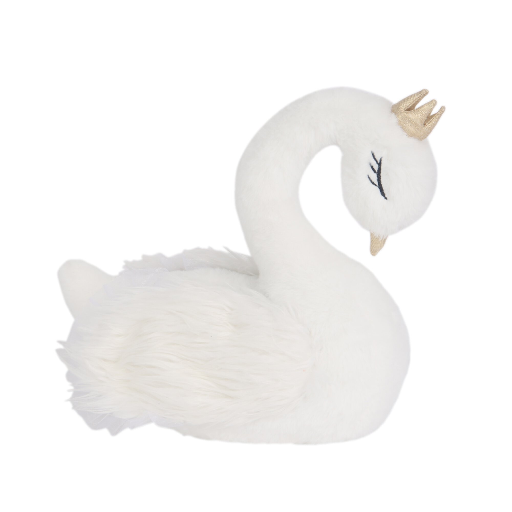 Lambs & Ivy Signature Swan Princess Plush White Stuffed Animal Toy - Princess Lambs & Ivy