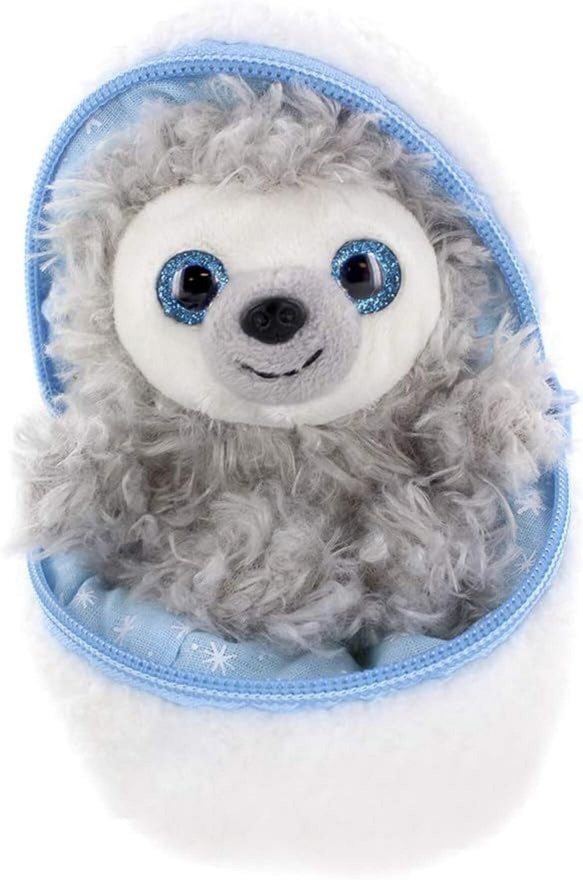 Made By Aliens Snowball Stuffed Surprise Zip Up Stuffed Animal – 6 inch Cute & Soft Plush Animal Toy – Perfect for Friends and Family All Ages Christmas Thanksgiving (Sloth) Made by aliens