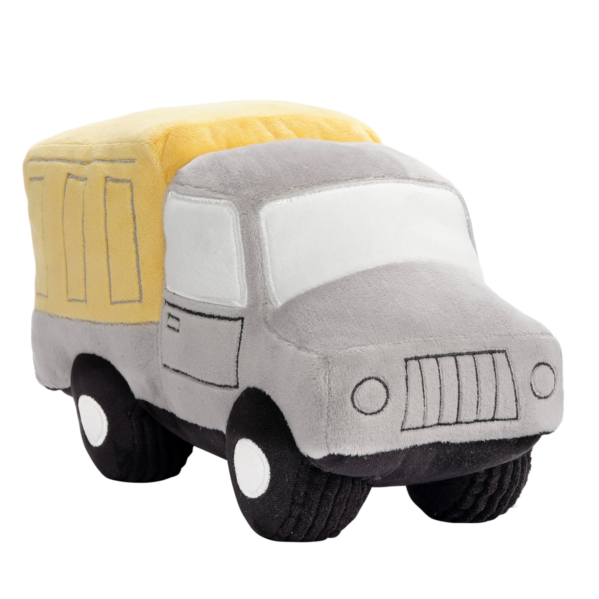 Bedtime Originals Construction Zone Plush Dump Truck Stuffed Toy - Gray/Yellow Bedtime Originals