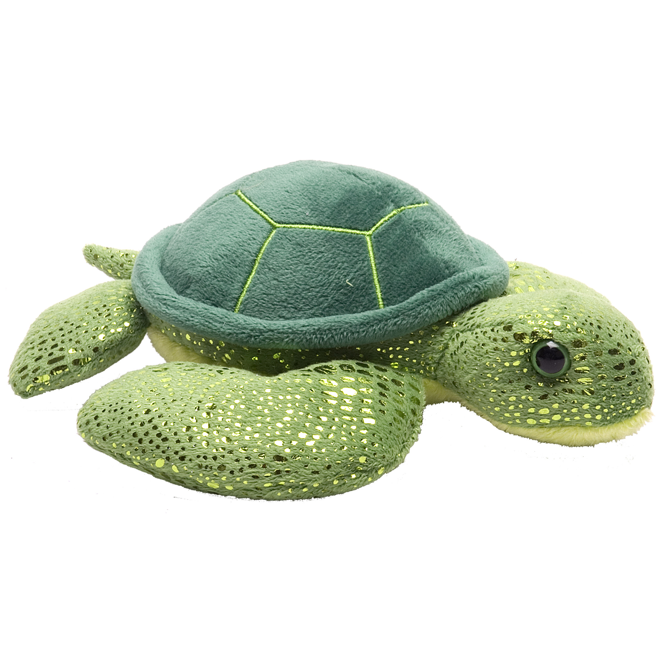 Wild Republic Sea Turtle Plush, Stuffed Animal, Plush Toy, Gifts for Kids, Hug’Ems 7 Sea Turtle Green Wild Republic