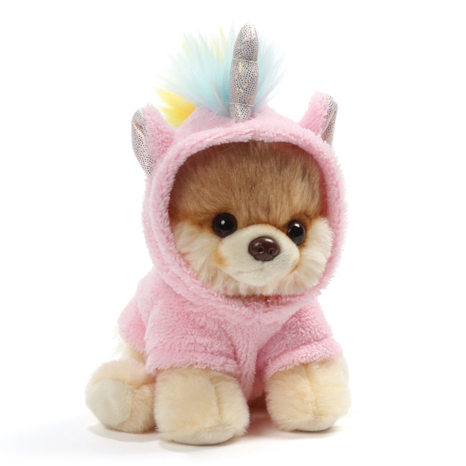 Gund World's Cutest Dog Itty Bitty Boo #44 Unicorn Plush 5" Toy Pink GUND