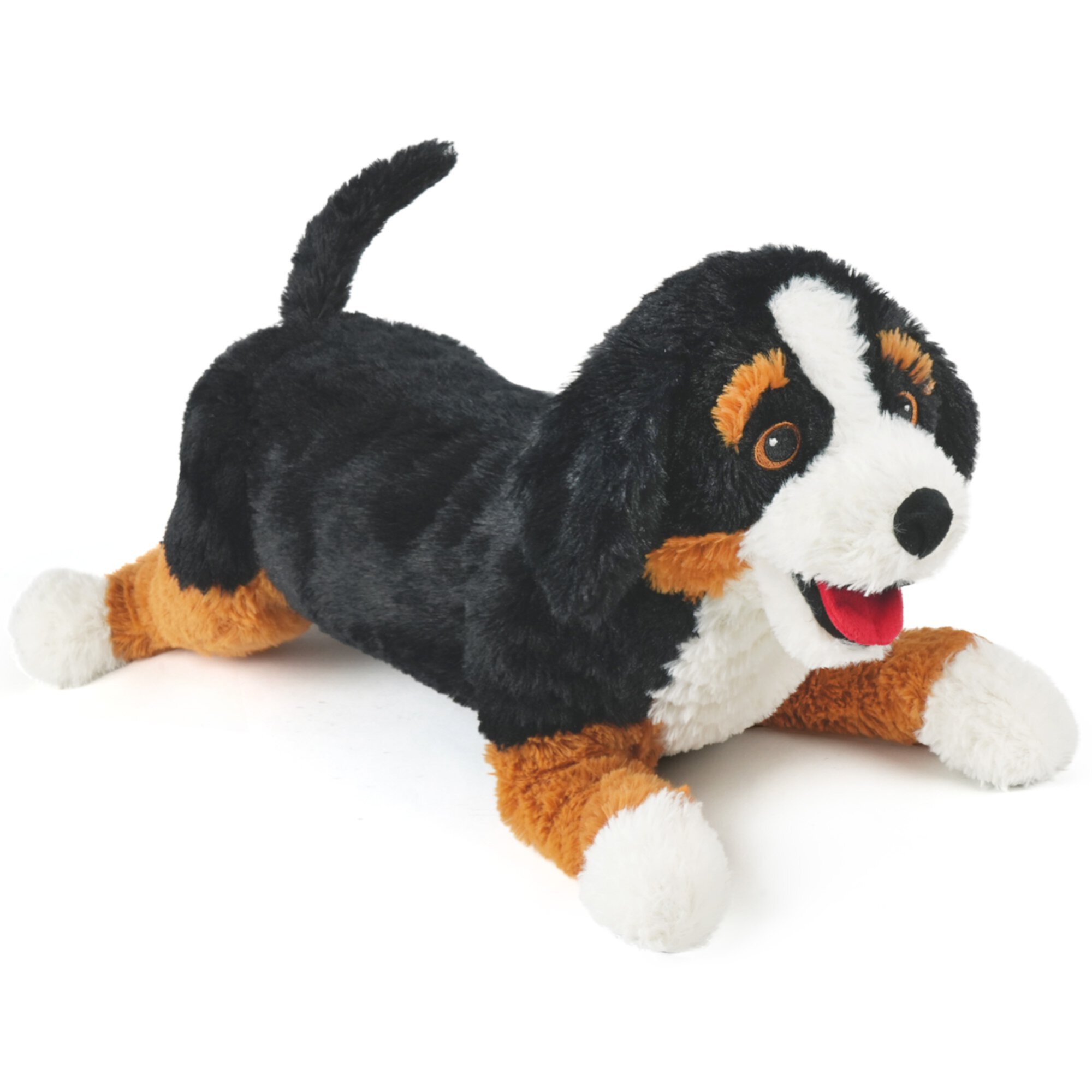 LotFancy 21 in Dog Plush Stuffed Animal, Large Black, Brown and White Retriever LotFancy