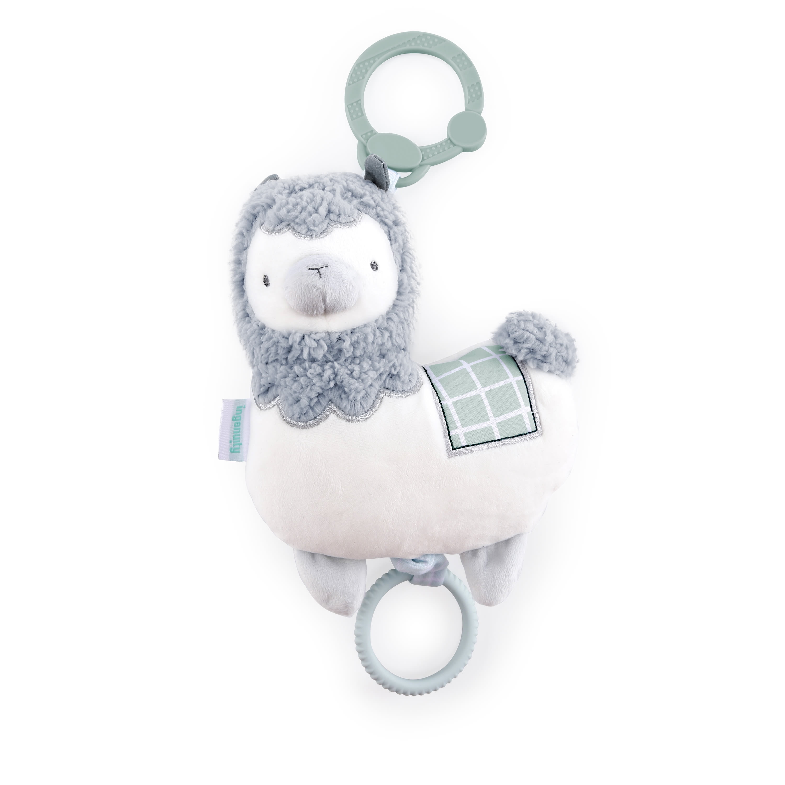 Ingenuity Premium Soft Plush Musical Travel Pull Toy - Cria the Llama, Ages Newborn + Ingenuity