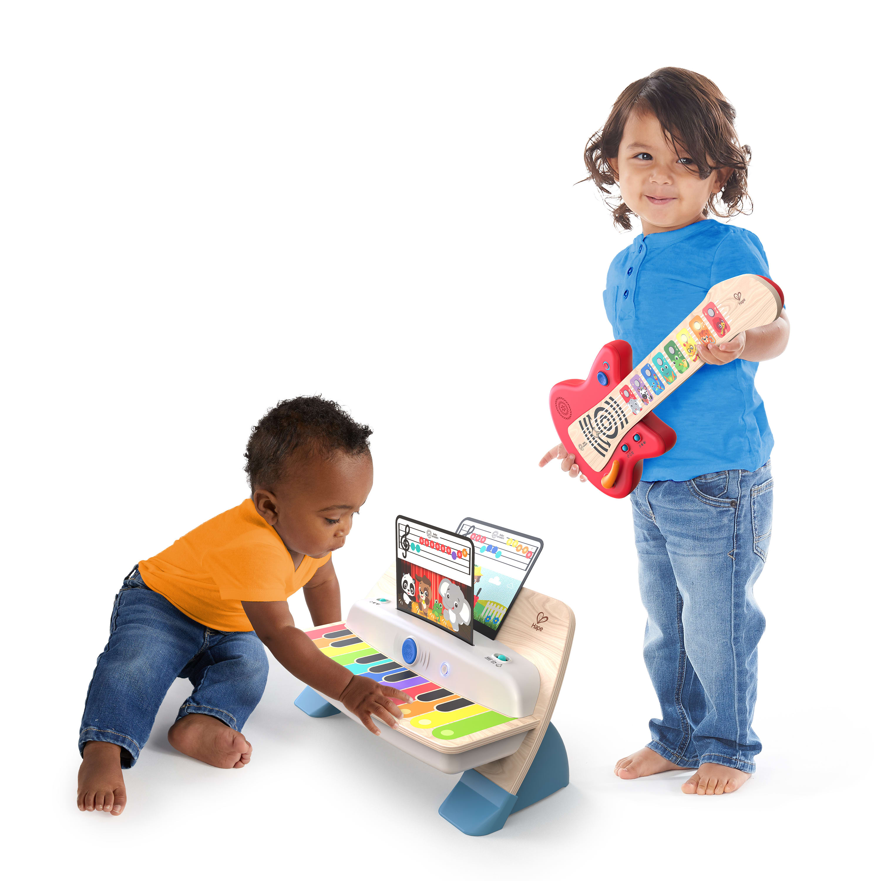 Baby Einstein Together in Tune Piano & Guitar Bundle, Wireless Wooden Musical Toddler Toys, Magic Touch, 6 months+ Visit the Baby Einstein Store