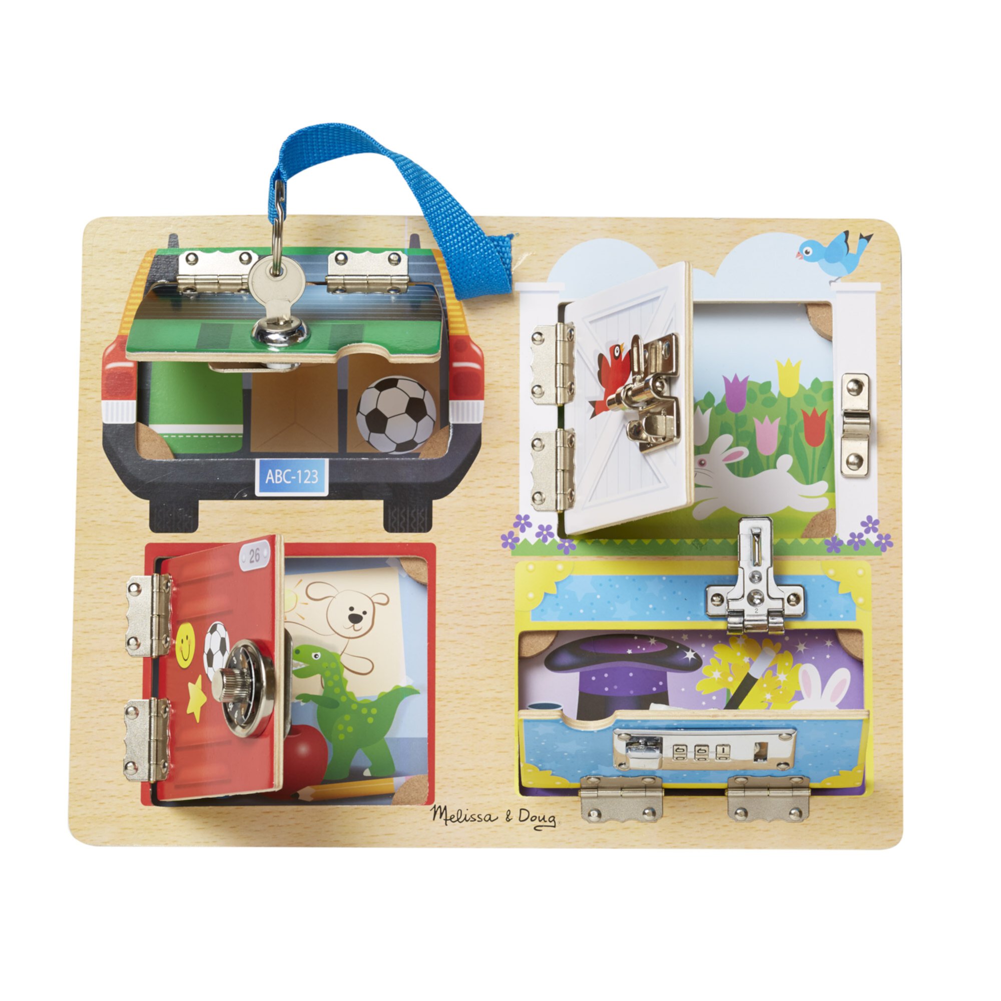 Melissa & Doug Locks and Latches Board Wooden Educational Toy Melissa & Doug