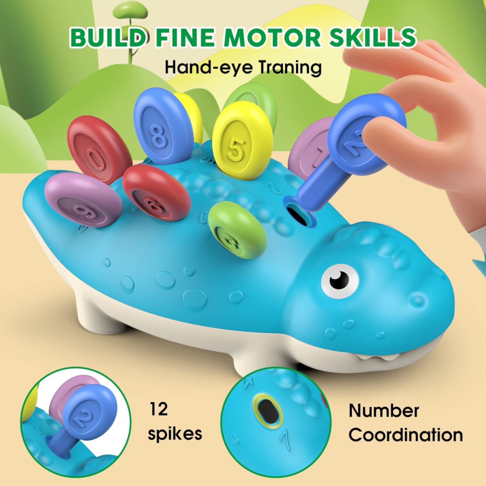 UUGEE Baby Learning Toys for 1 Year Old Boys Girls, Fine Motor Skills for Toddler  1-3 Age 18M UUGEE