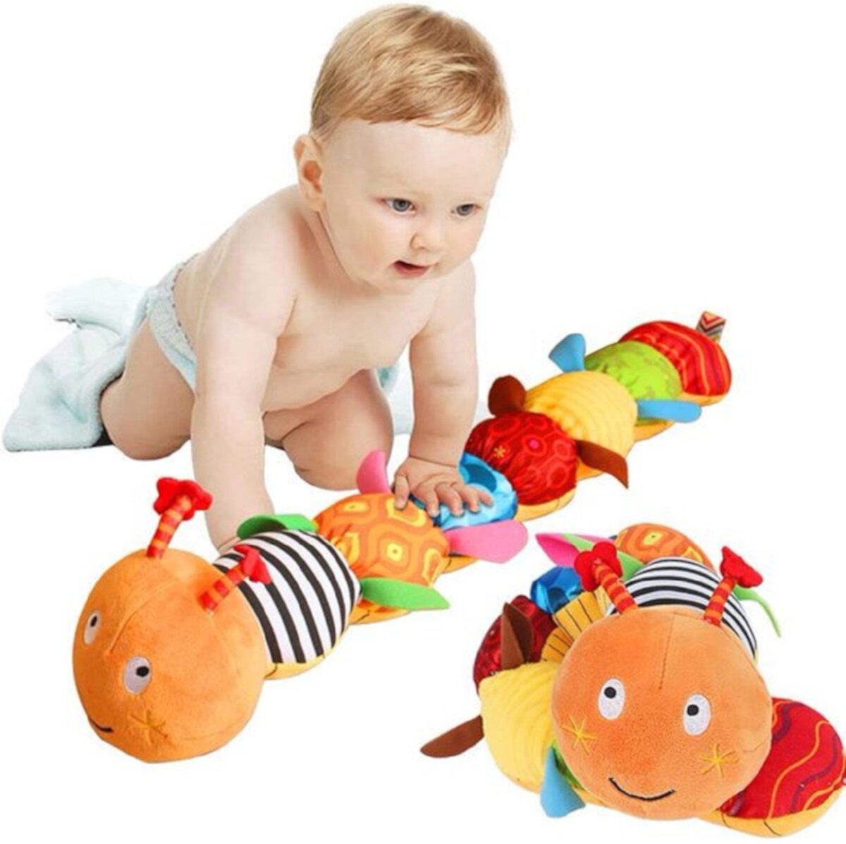 Rattles Educational Toddler Plush Toys, Suitable for Newborns, Boys, Girls and Babies Over 3 Month Old ZHANGHENG