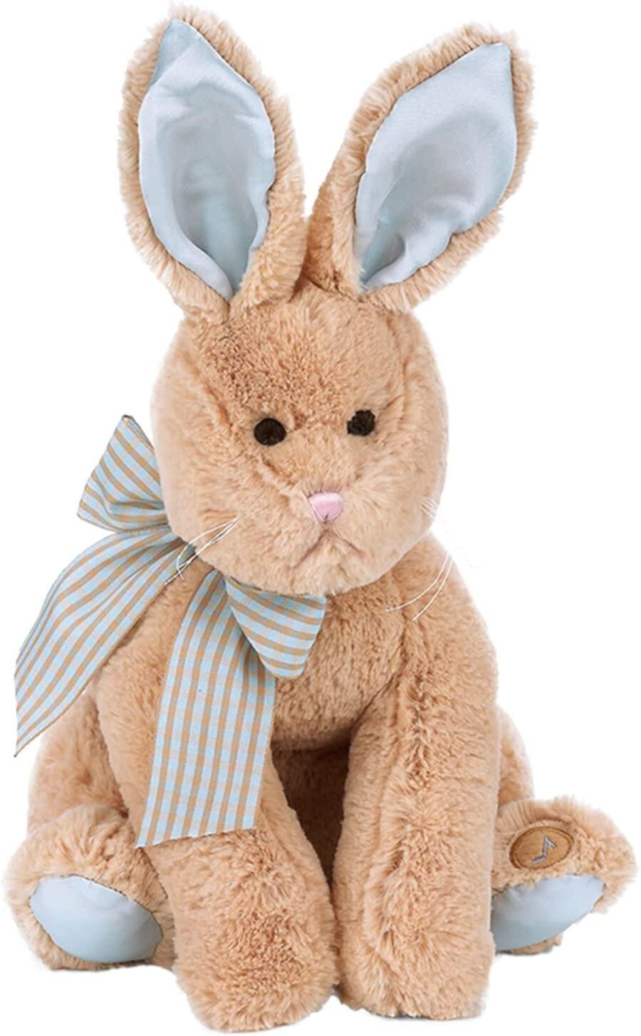 Bearington Baby Bunny Tail Plush Stuffed Animal Bunny with Rattle, 8 inches, Easter Bunny Rabbit, Easter Gift Bearington Collection