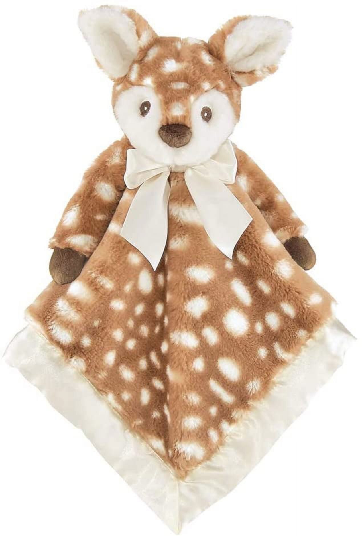 Bearington Lil' Unisex Willow Fawn Plush Security Blanket, Lovey Bearington Collection