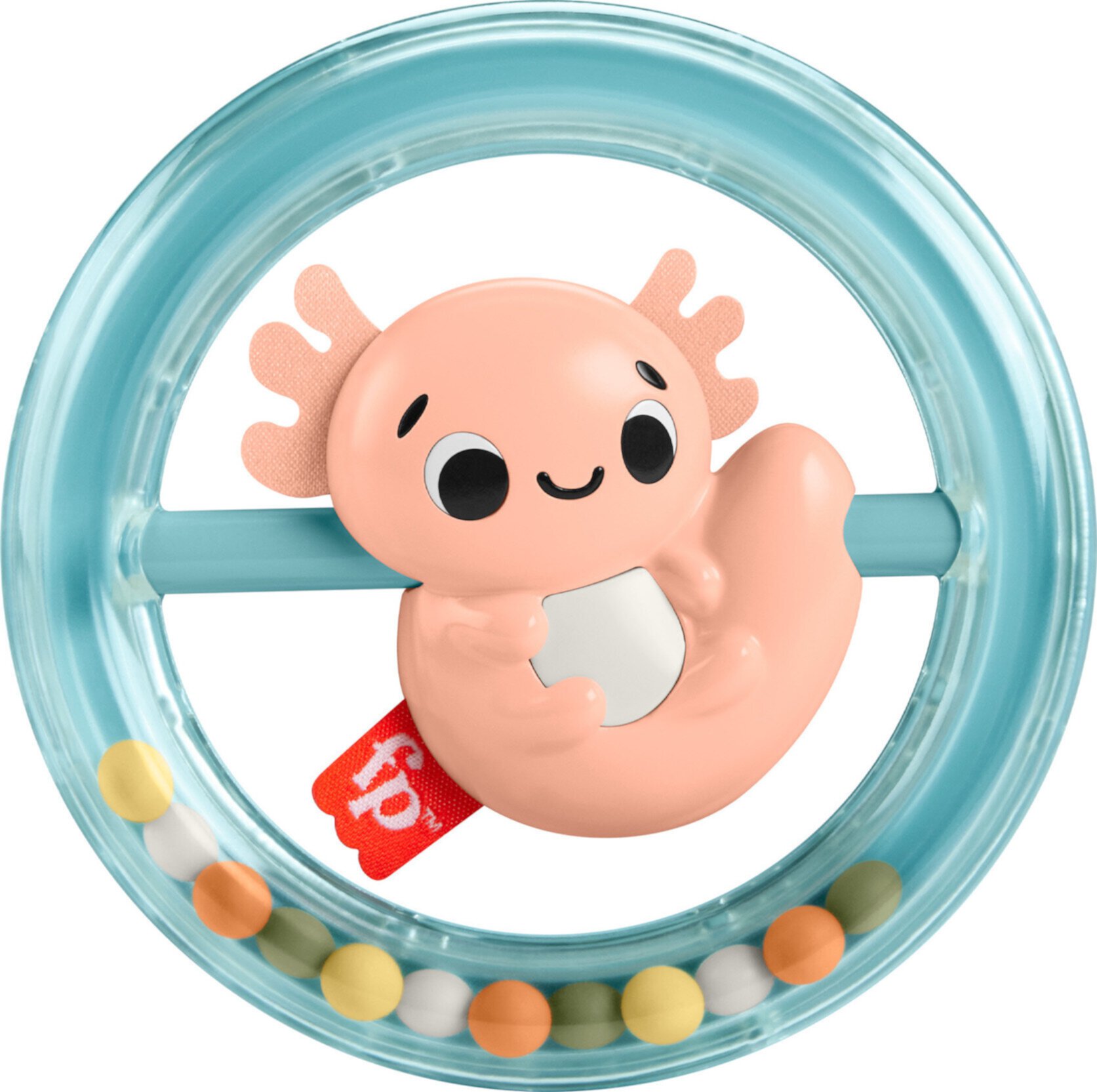 Fisher-Price Shake & Spin Axolotl Baby Rattle Toy with Fine Motor Activity for Newborns and Infants Visit the Fisher-Price Store