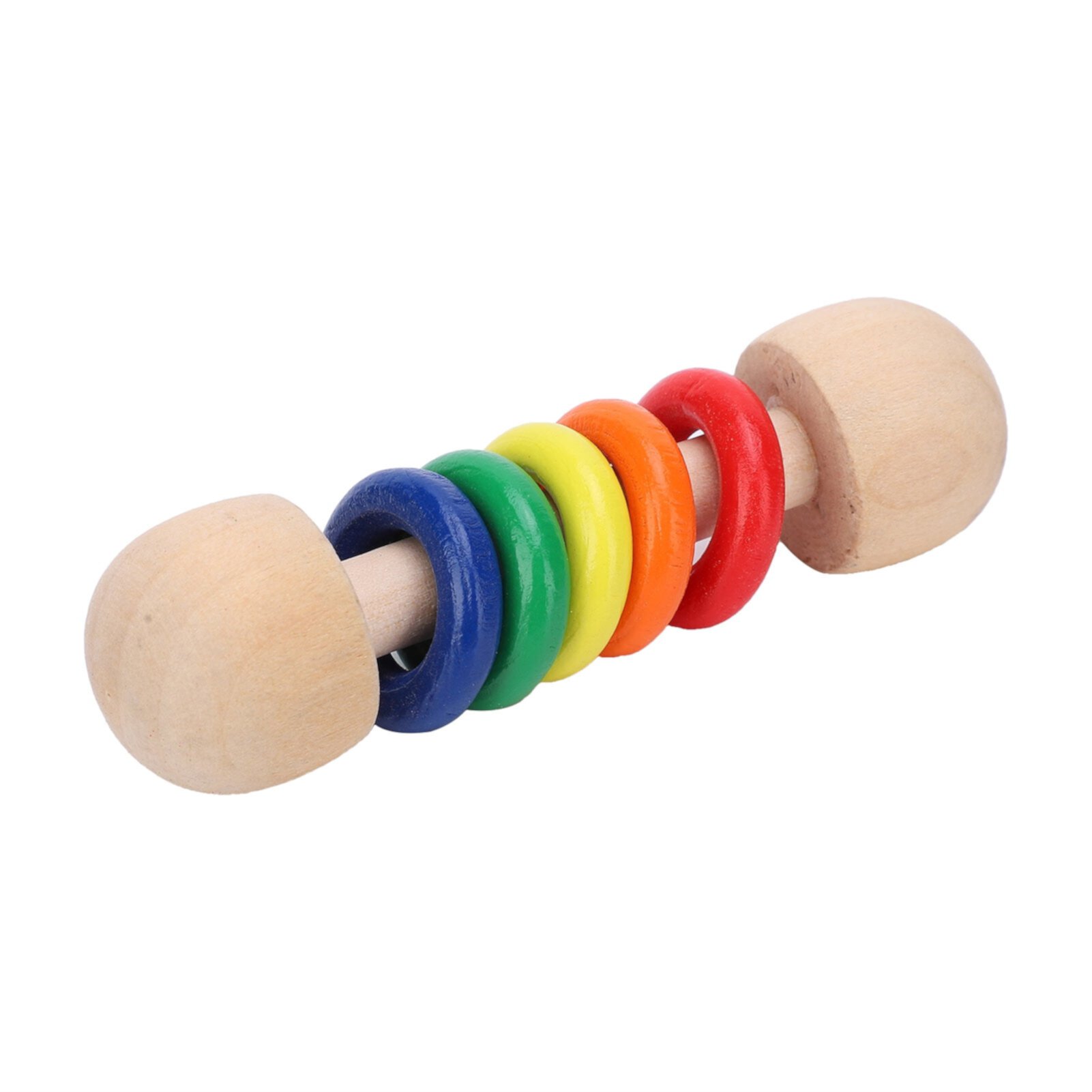 LYUMO 360-degree Smooth Wooden Rattle Child for Baby LYUMO