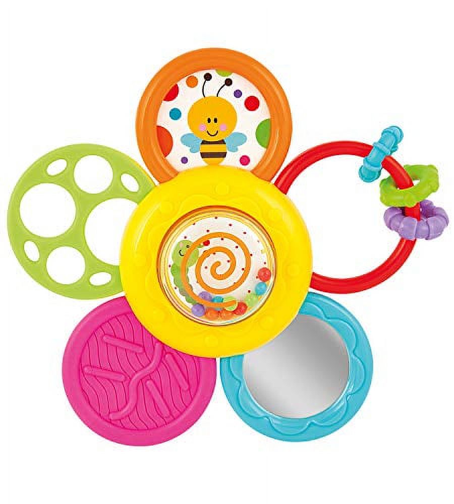 KiddoLab Infant Spin, Rattle and Teether Toy. Baby Multi-use Toy for Better Relaxation and Sleep - Activity Toy for Babies and Toddlers, Develops Fine Motor Skills. Age: Months Old and Up KiddoLab