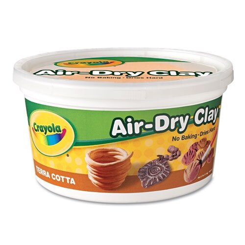 Crayola Air-Dry Self-Hardening Modeling Clay, 2.5 Pound Bucket, Terra Cotta Crayola