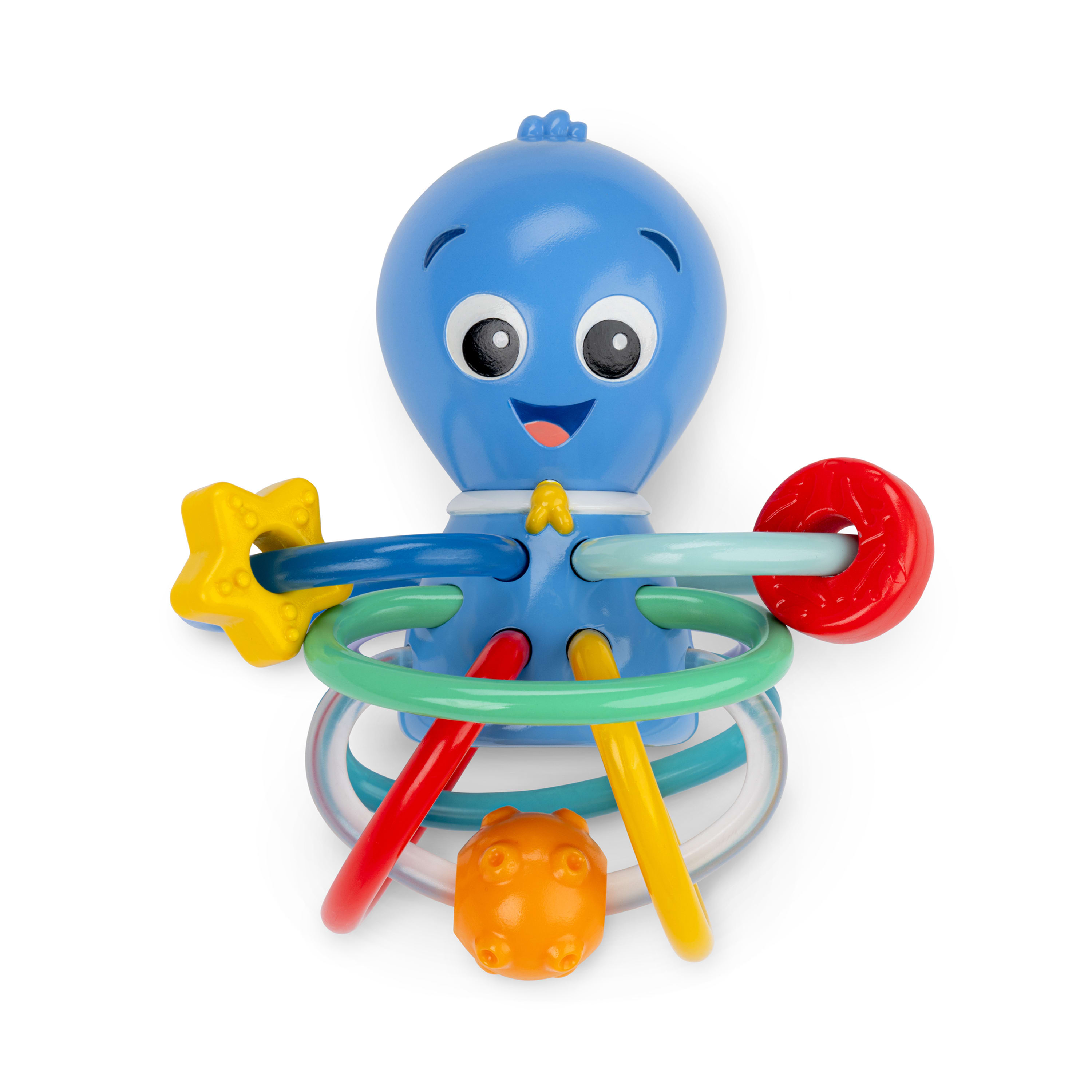 Baby Einstein Ocean Explorers Opus’s Shake & Soothe Teether Toy & Rattle, Infants 0+ Months Visit the Baby Einstein Store