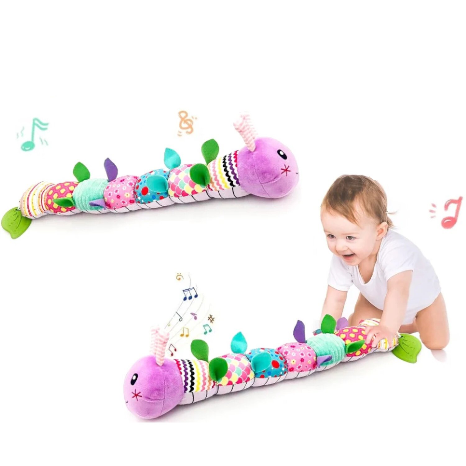 SZDUDU Baby Toys 6-12 Months, Musical Infant Toy with Multi-Sensory Crinkle, Rattle and Textures, Learning Activity Toys Gifts for Newborn 1 2 Year Old Boys Girls SZDUDU