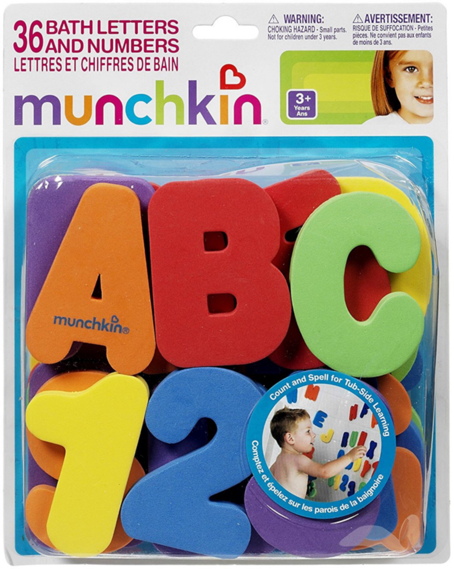 Munchkin Learn Bath Letters & Numbers, Primary, 36 Ct (2 Pack) Visit the Munchkin Store