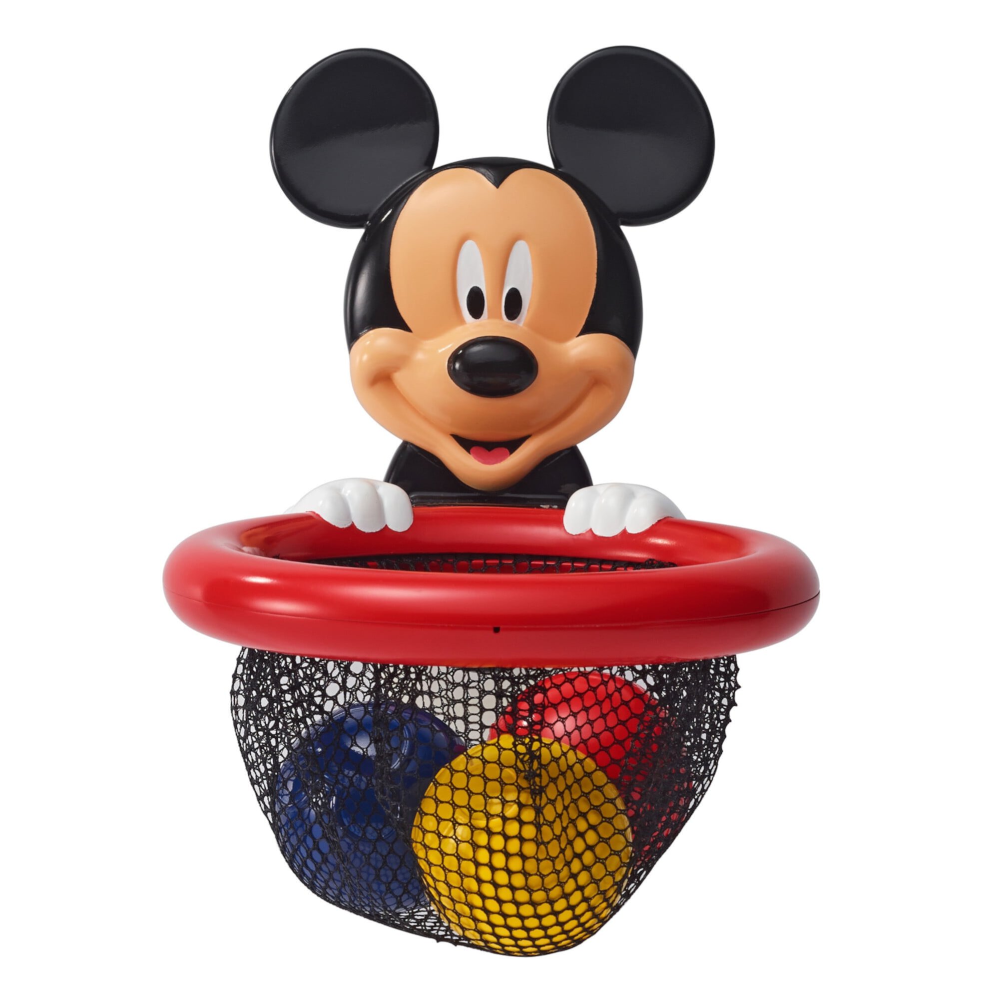 Disney Baby Mickey Mouse Shoot, Score and Store, Bath Toy Storage Basket, 4 Pieces The First Years