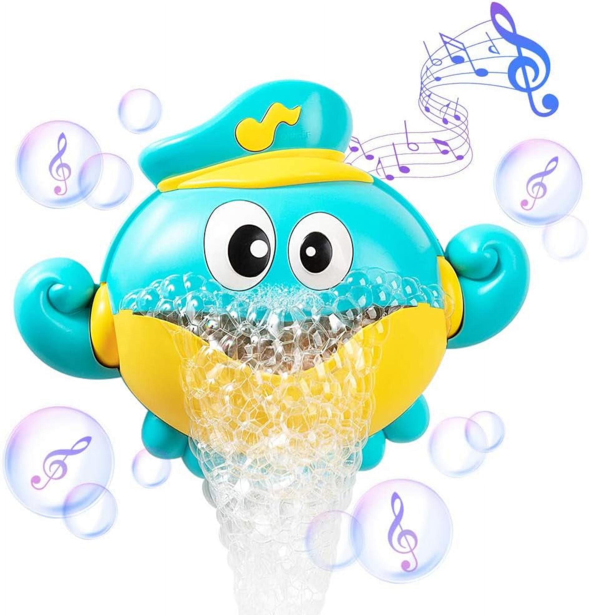 XJD Baby Bath Toys Bubble Maker for Bathtub, Musical Bubble Octopus Baby Bath Shower Toys Dreamlike Foam Making Machine for Toddlers (Built-in 12 Songs) XJD