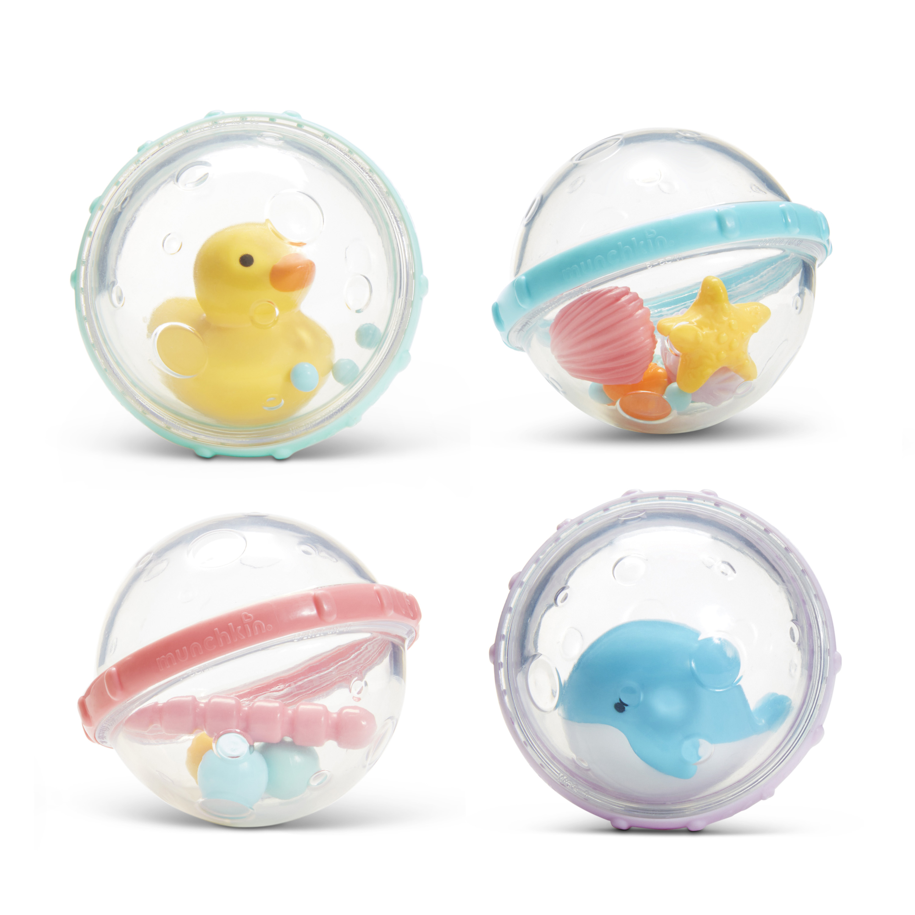 Munchkin® Float & Play Bubbles™ Baby and Toddle Bath Toy, 4 Pack, Unisex Visit the Munchkin Store