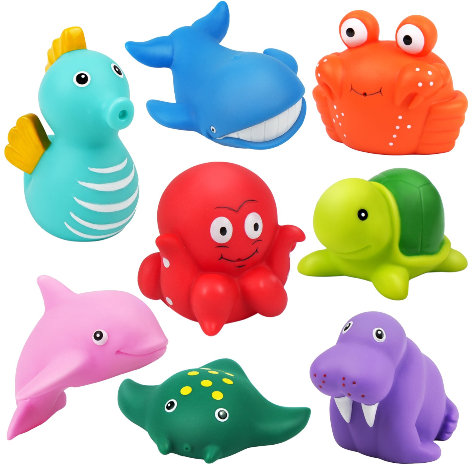 LotFancy 14 Pcs Bath Toys for Toddler Infant, No Hole Mold Free Baby Bath Tub Toys LotFancy