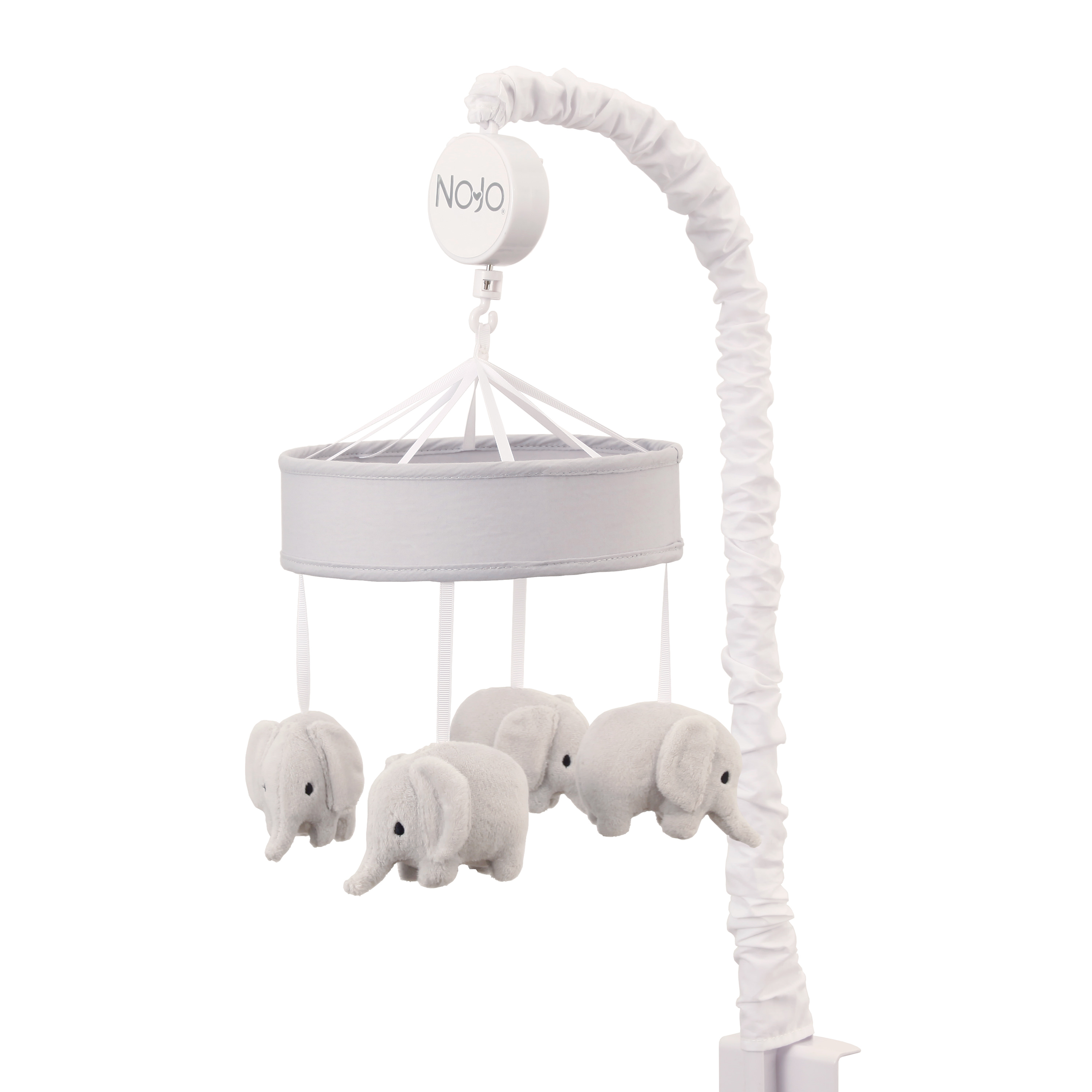 NoJo Dreamer Collection Musical Mobile Elephants Gray NoJo