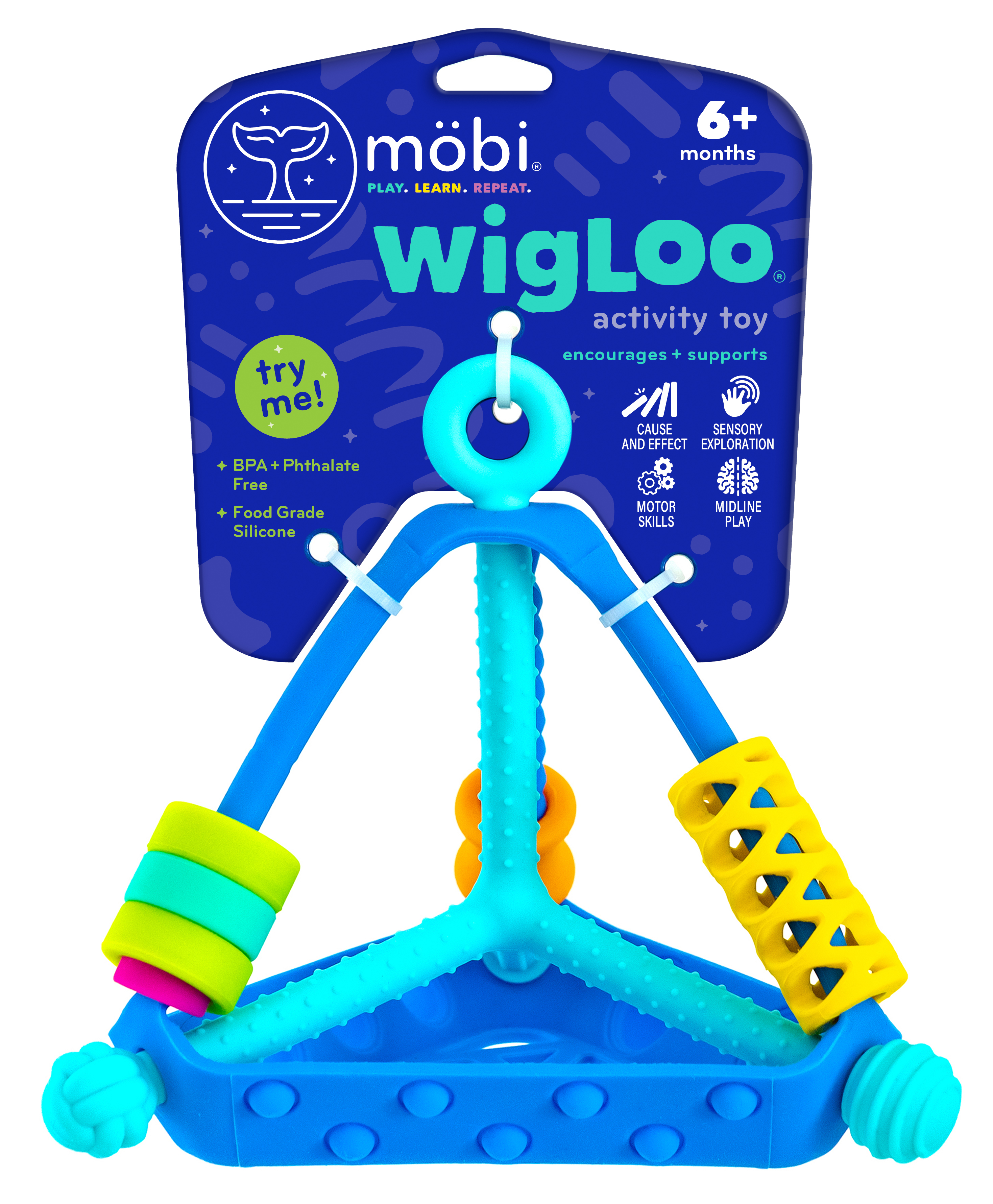 Mobi Wigloo Sensory Toy for Babies & Toddlers Silicone Montessori Toy for Teething Visit the Mobi Store