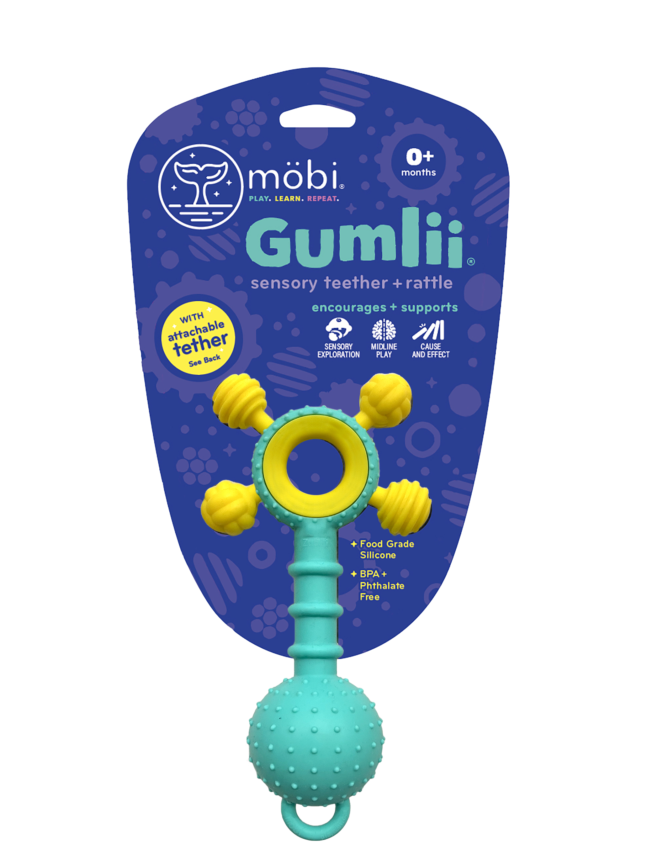 Mobi Gumlii Sensory Toy Silicone Montessori Toy for Teething for Babies & Toddlers Visit the Mobi Store