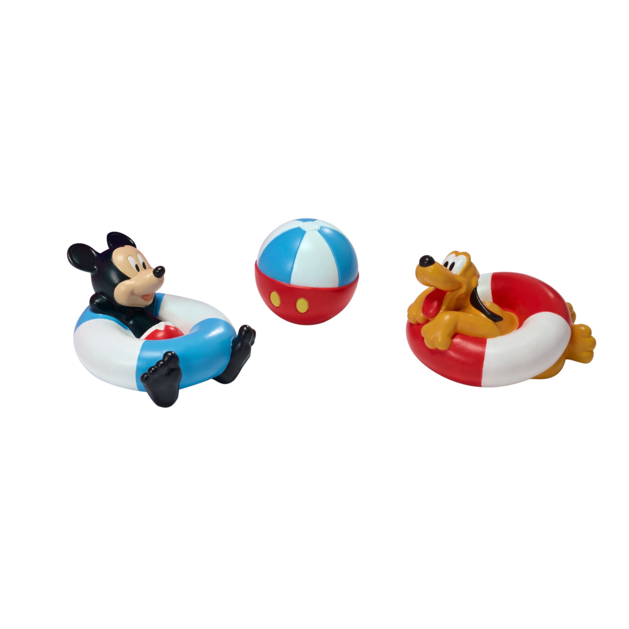 Disney Baby Mickey Mouse Bath Toys - Mickey, Pluto, and Beach Ball Bath Squirter Toys, 3 Pack The First Years