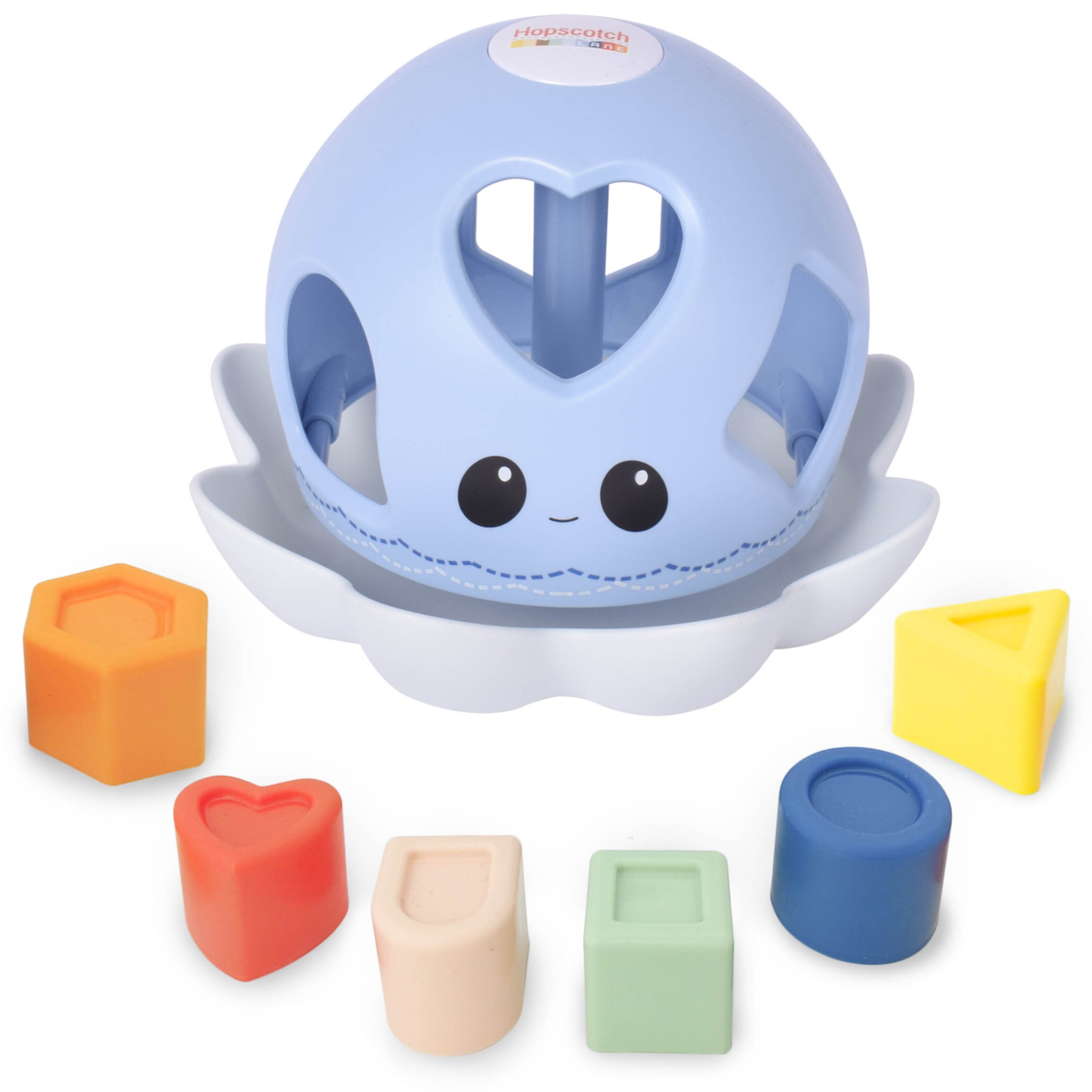 Hopscotch Lane Octotwist - 6 Piece Plastic Shape Sorter Toy for Baby and Toddler 12+ Months Visit the Hopscotch Lane Store