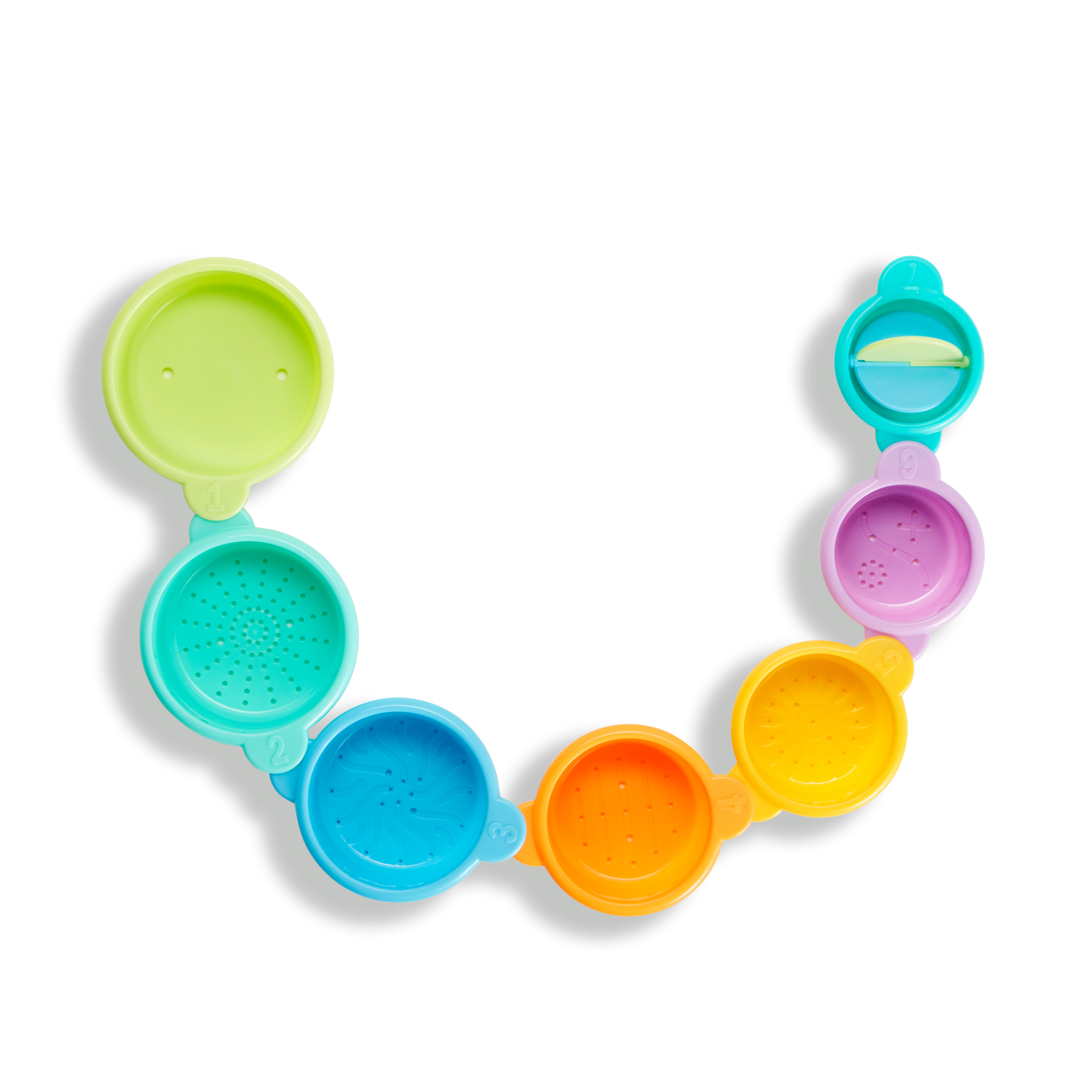 Munchkin® Connect-a-Cup™ Toddler Stacking and Straining Cups Bath Toy, 7 Piece Set, Unisex Visit the Munchkin Store