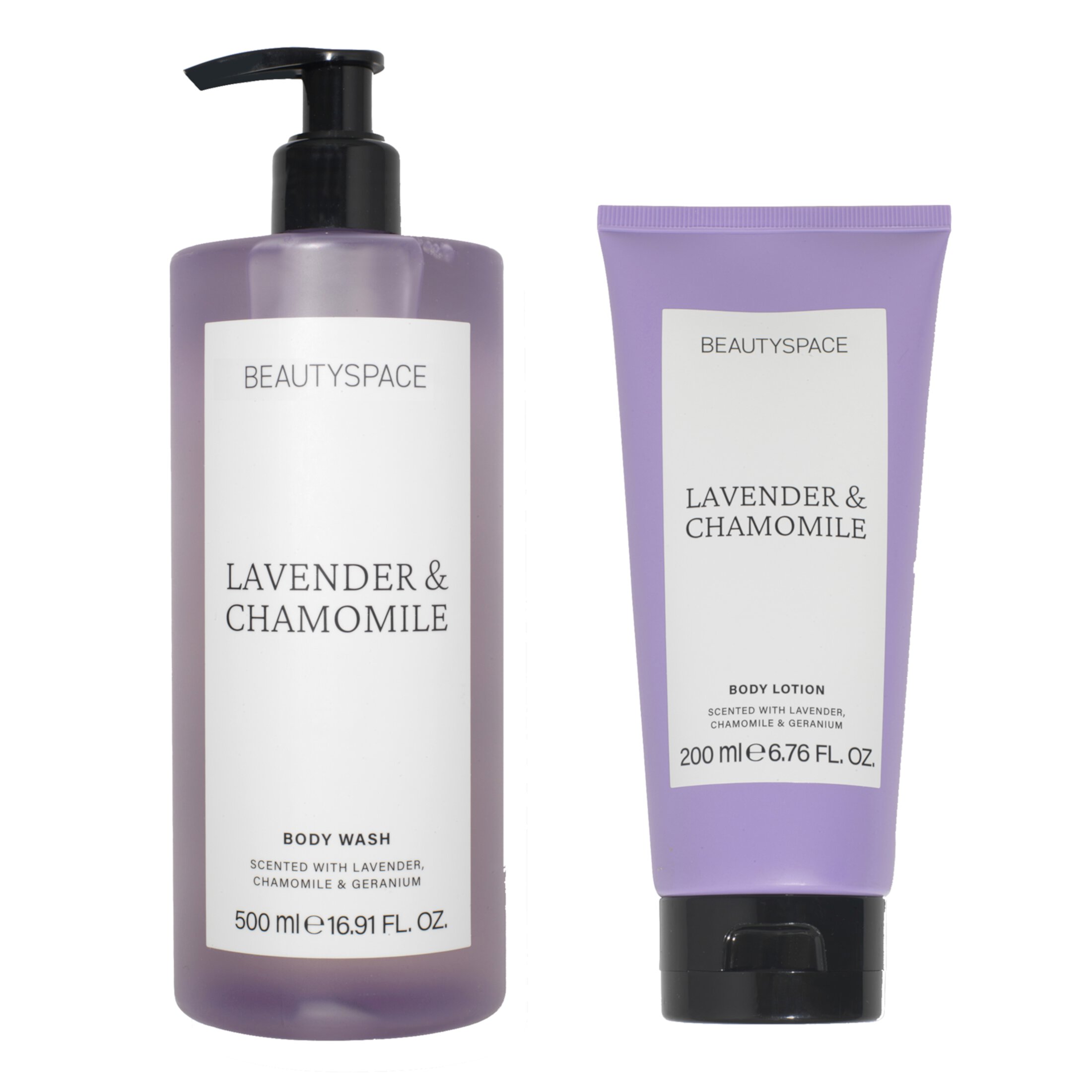 BEAUTYSPACE Lavender and Chamomile Body Duo BEAUTYSPACE