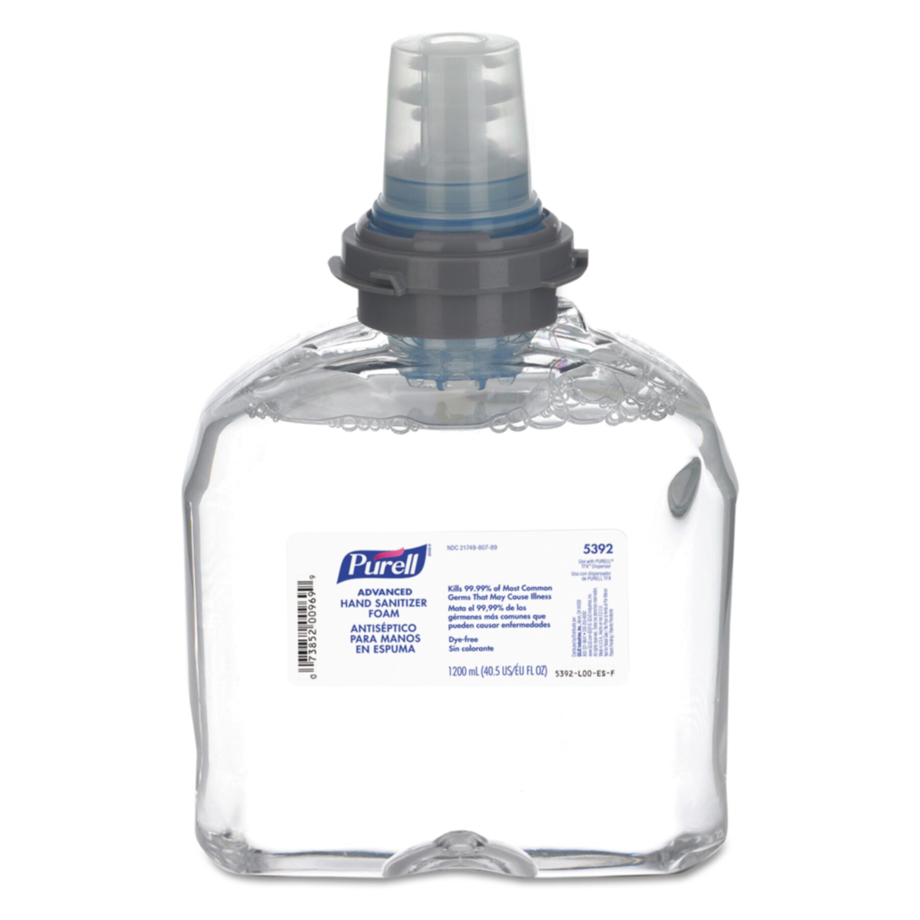 PURELL Advanced TFX Refill Instant Foam Hand Sanitizer, 1200 mL, White -GOJ539202CT PURELL