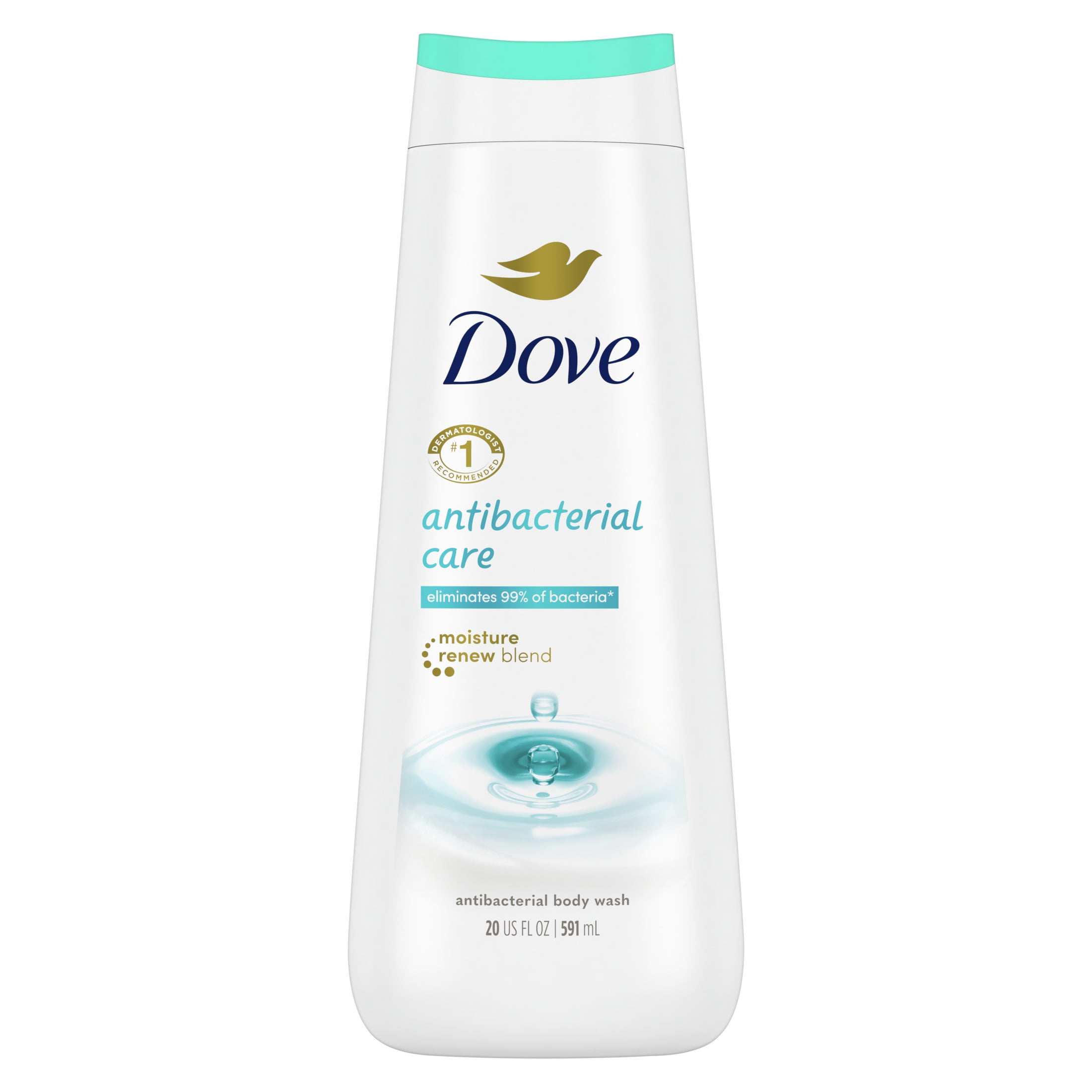 Dove Care and Protect Antibacterial Daily Use Softening Body Wash, 20 fl oz Dove