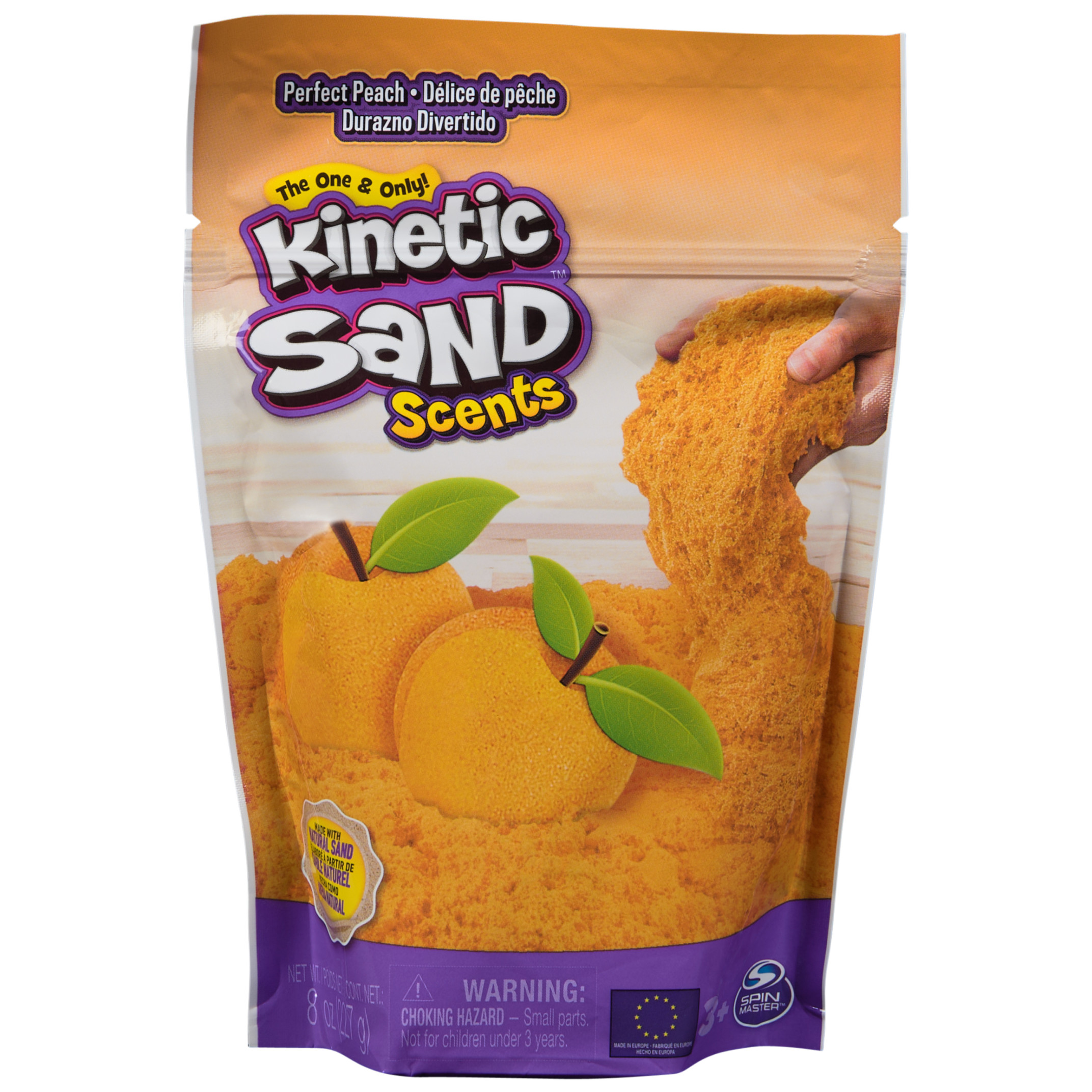 Kinetic Sand, 8oz Perfect Peach Scented Play Sand Kinetic Sand