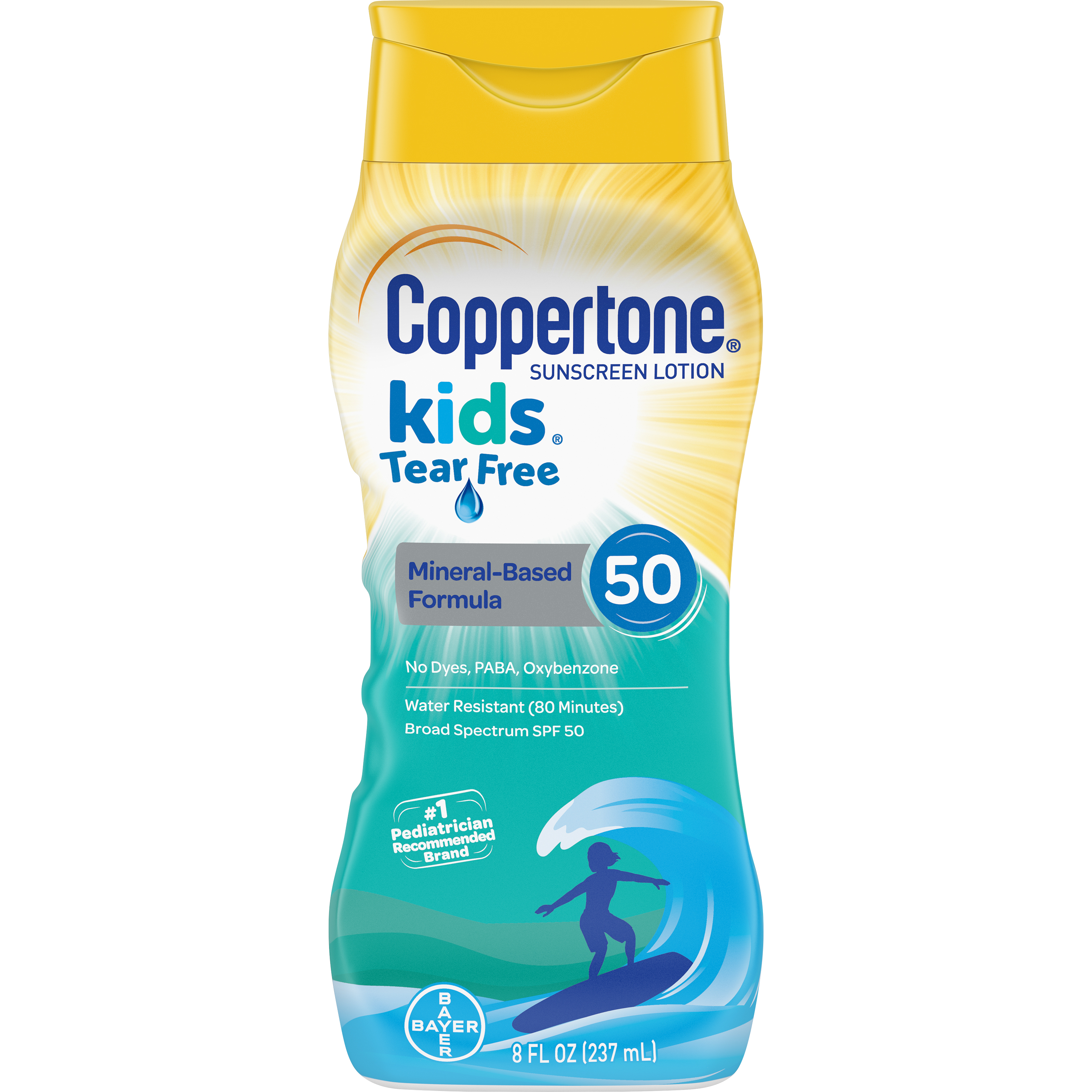 Coppertone Kids Sunscreen SPF 50 Tear Free Lotion, 8 fl oz Coppertone