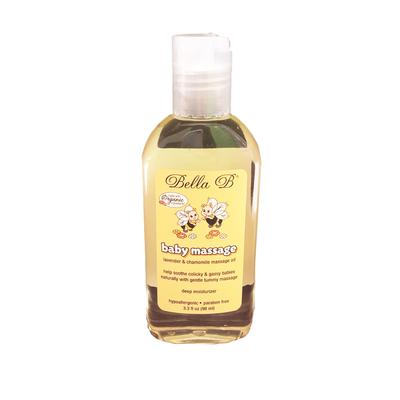 Bella B Baby Massage Oil, 3.3 oz Bottle Bella B