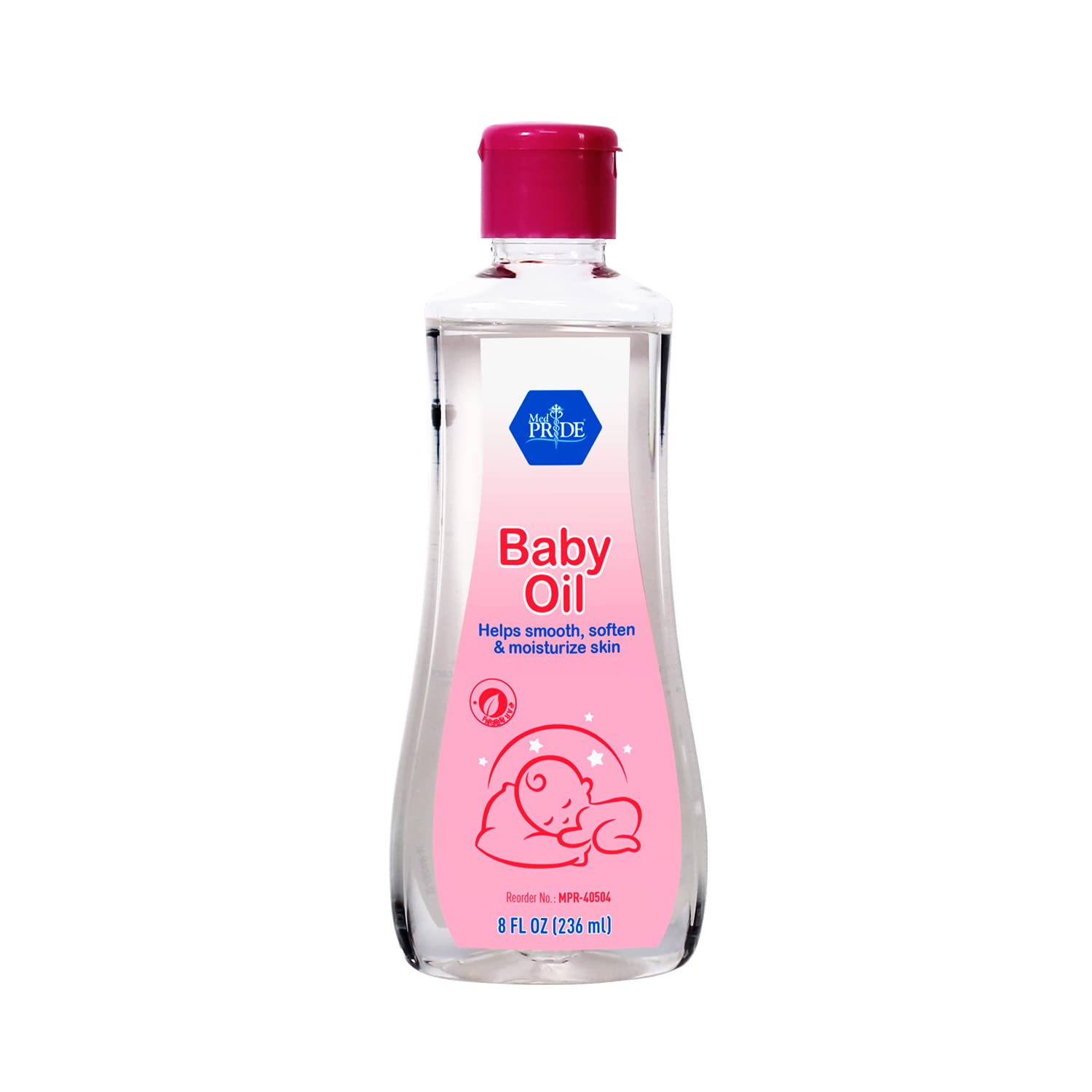 MEDPRIDE Pure Baby Oil Mineral Oil for Newborn & Baby Massage & Body Oil, 8 fl Oz MedPride